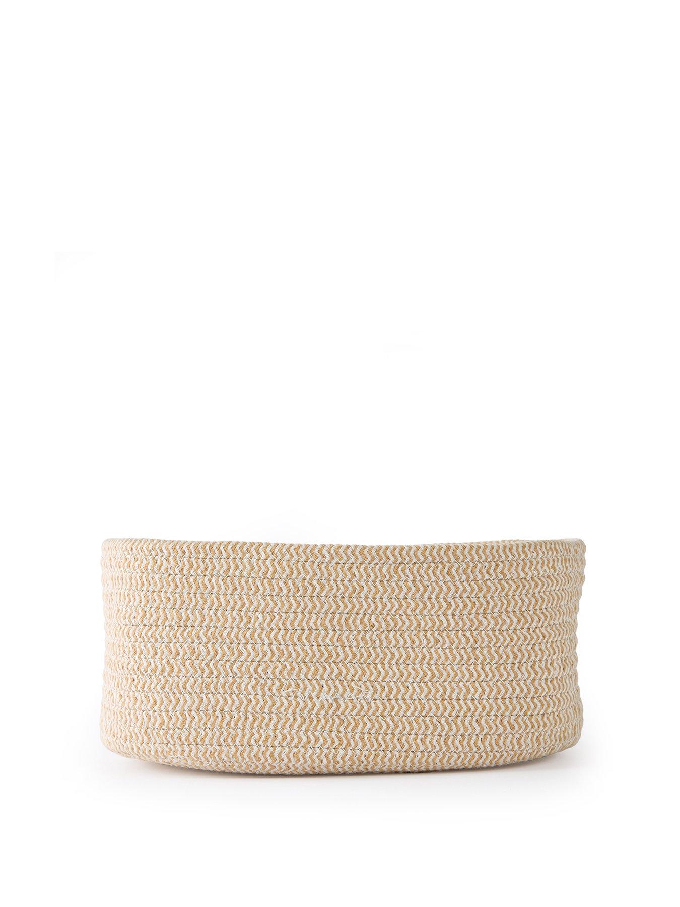 Image 2 of 7 of The Very Collection Set Of 3 Natural Cotton Rope Storage Baskets