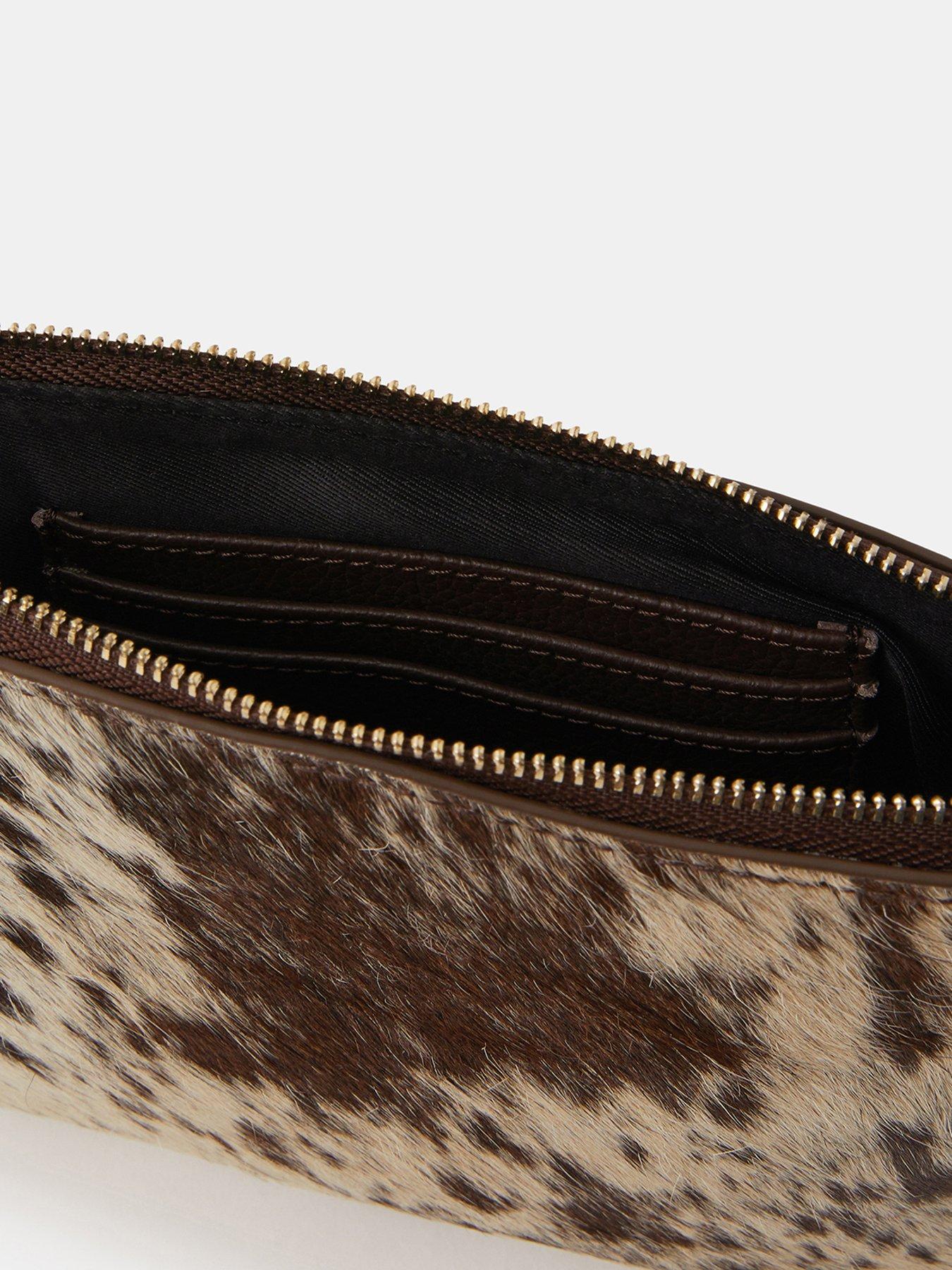 Image 4 of 4 of Accessorize Cow Leather Pouch - Multi