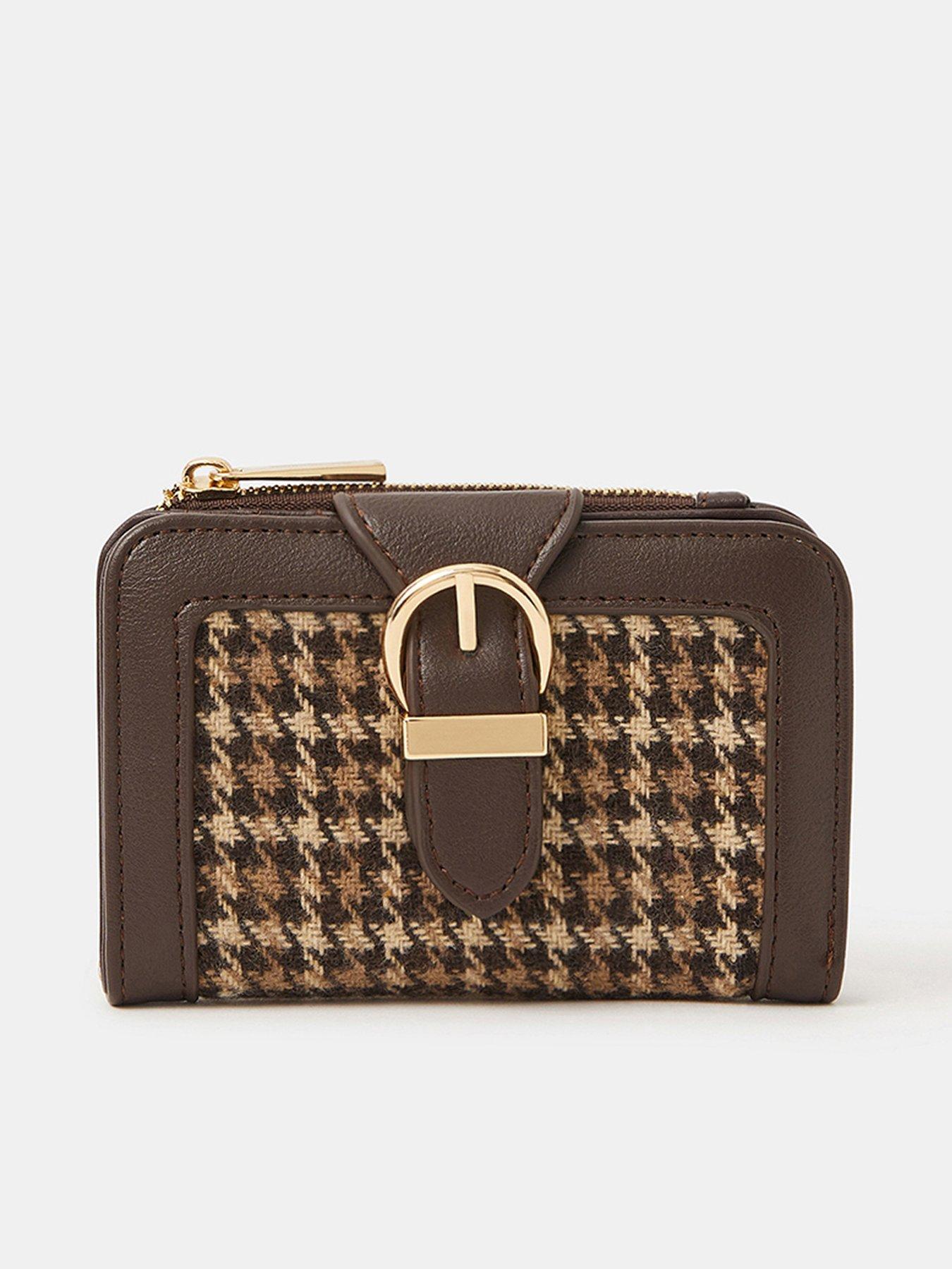 undefined Houndstooth Buckle Purse - Multi