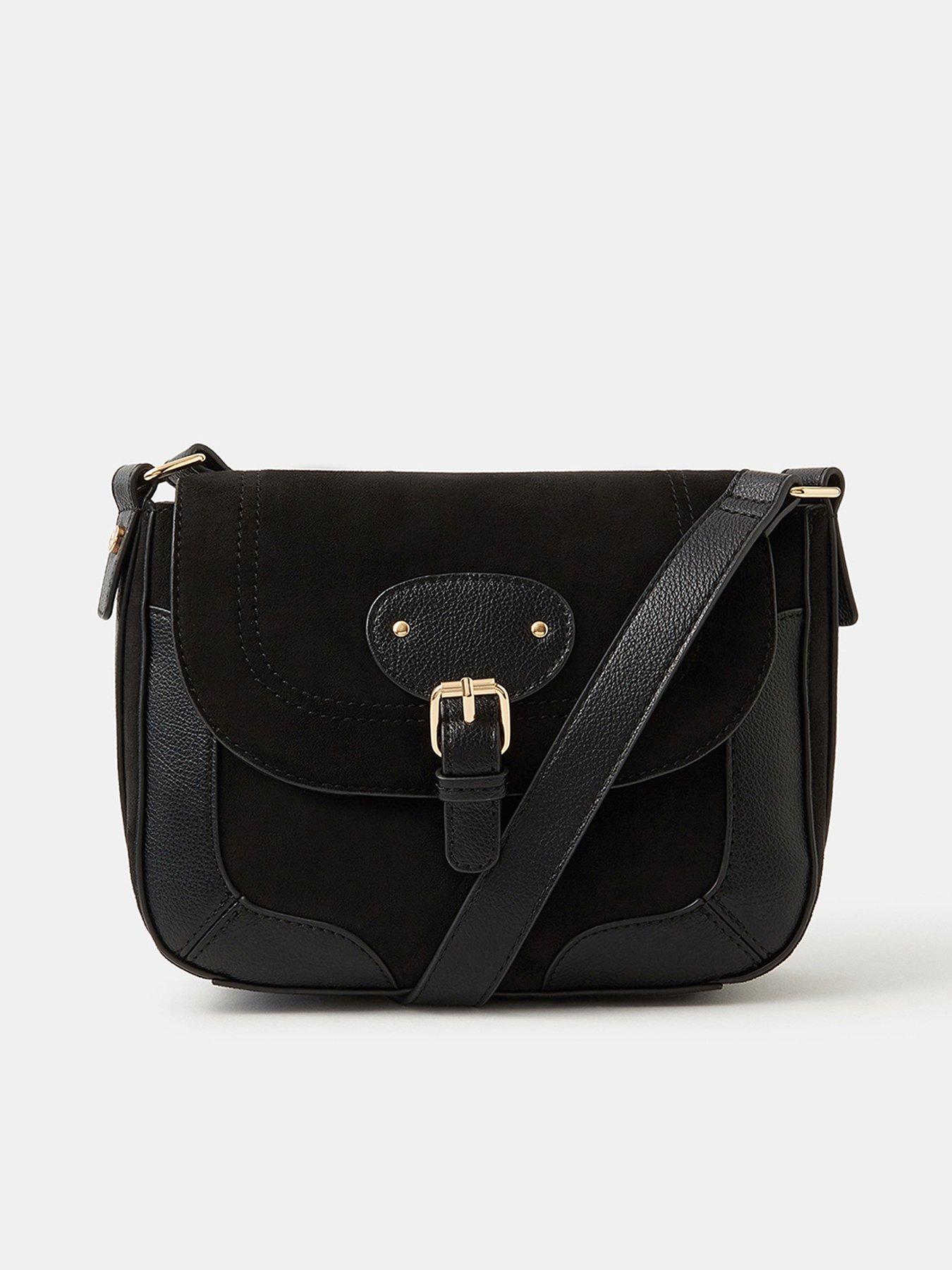 undefined Saddle Buckle Crossbody Bag - Brown
