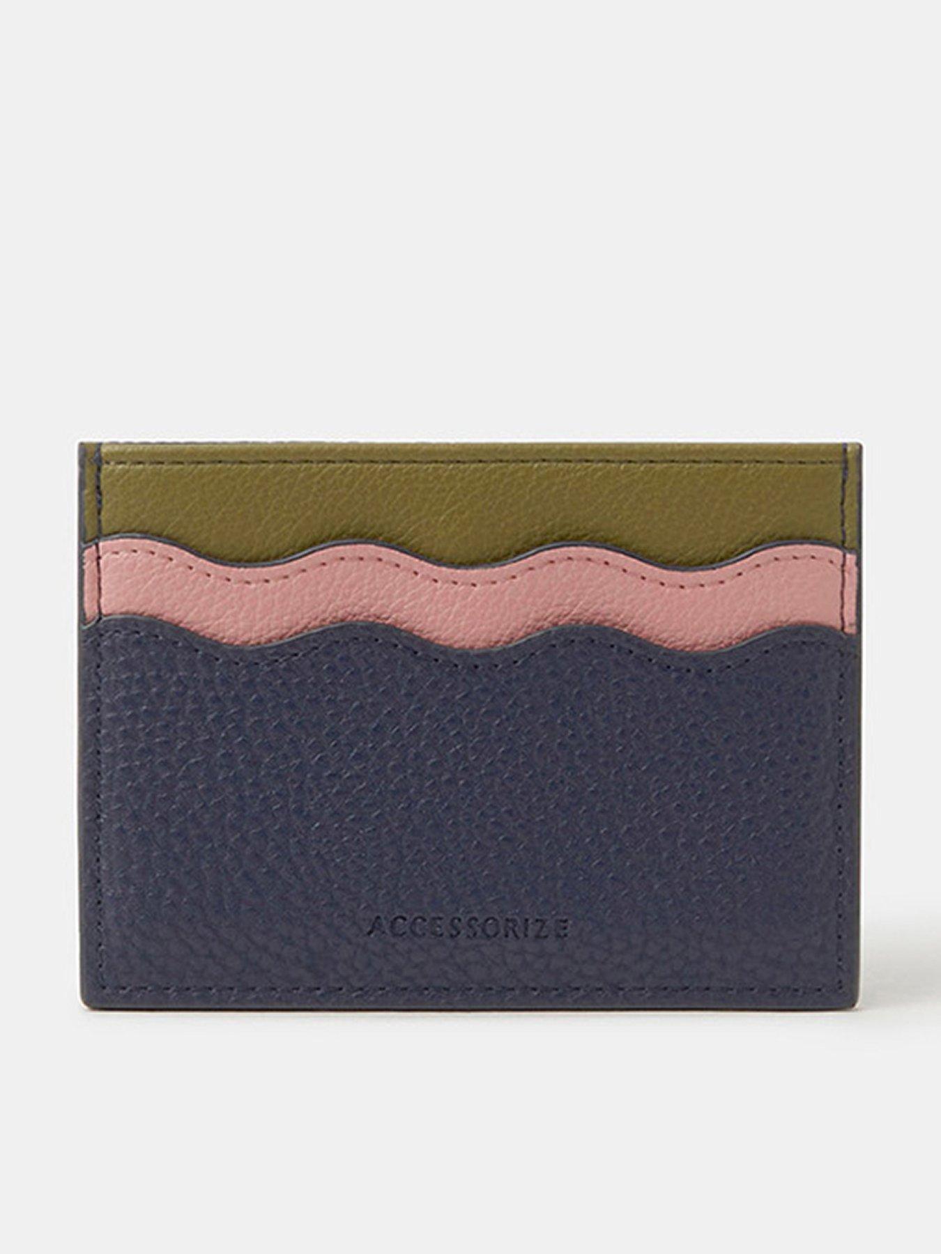 undefined Wavy Colourblock Card Holder - Multi