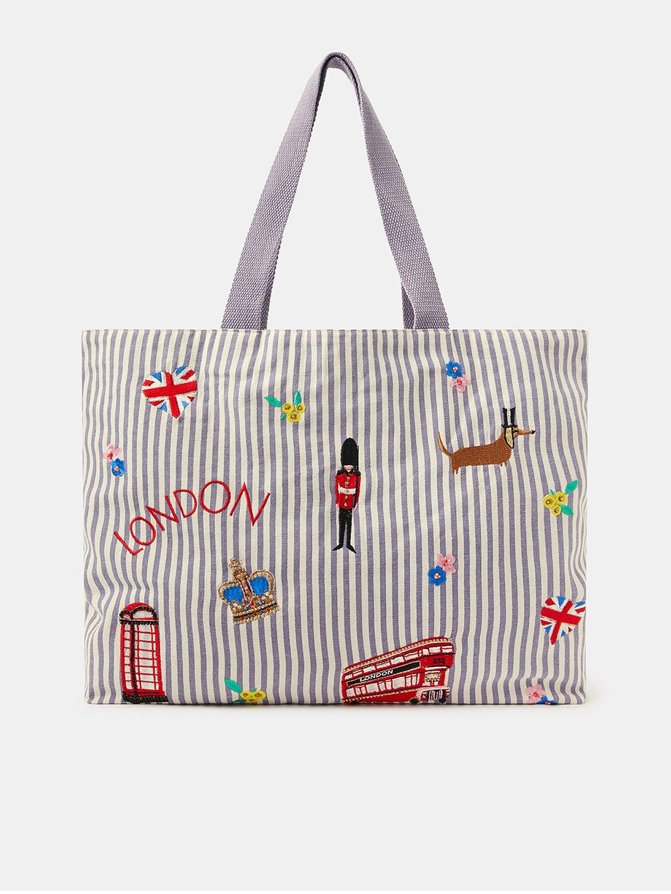 undefined London Stripe Shopper Bag - Blue