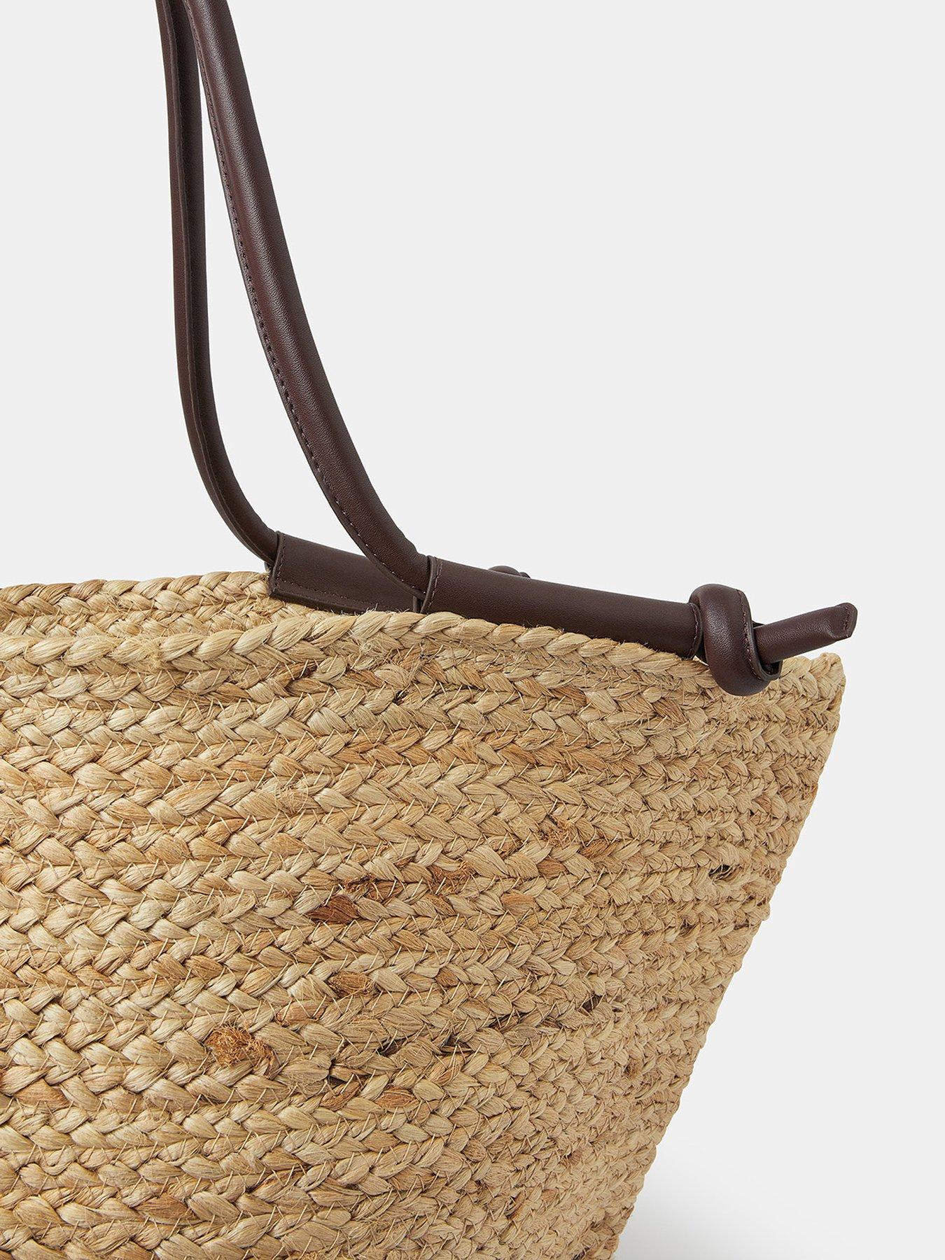 Image 5 of 5 of Accessorize Jute Basket Beach Bag - Natural
