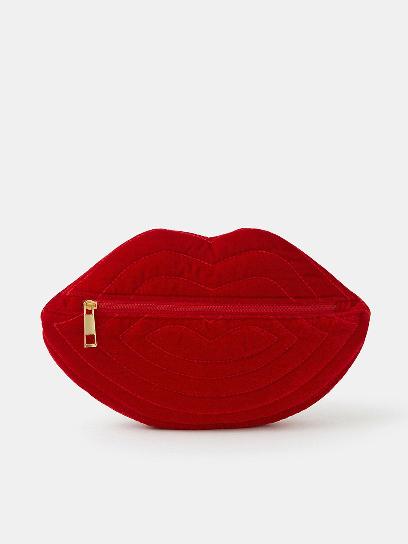 undefined Velvet Lips Pouch - Red