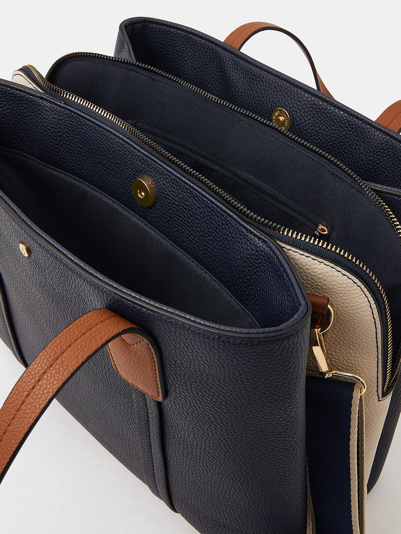 Image 5 of 5 of Accessorize Triple Compartment Shoulder Bag - Multi