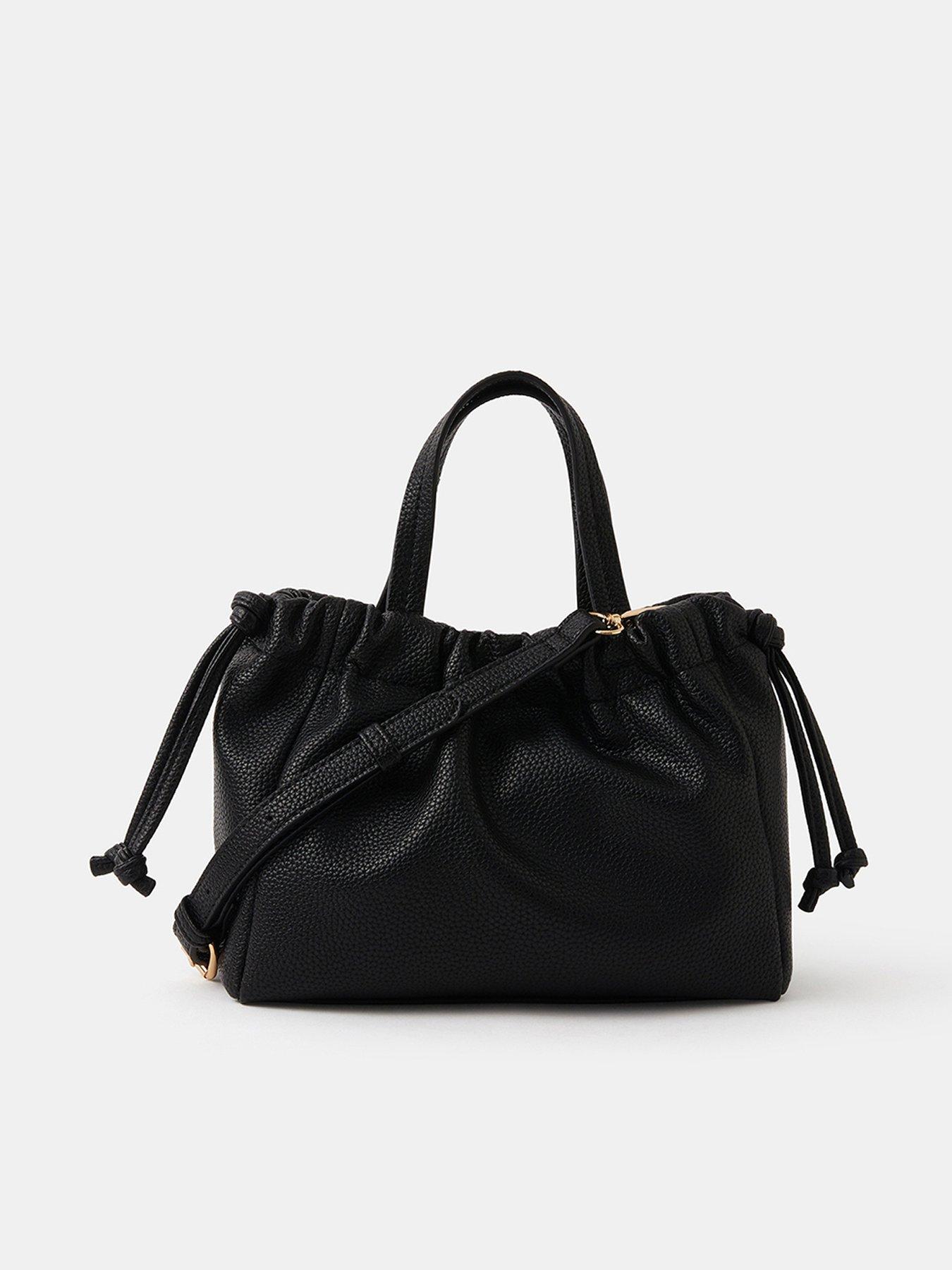 undefined Drawstring Crossbody Bag - Black