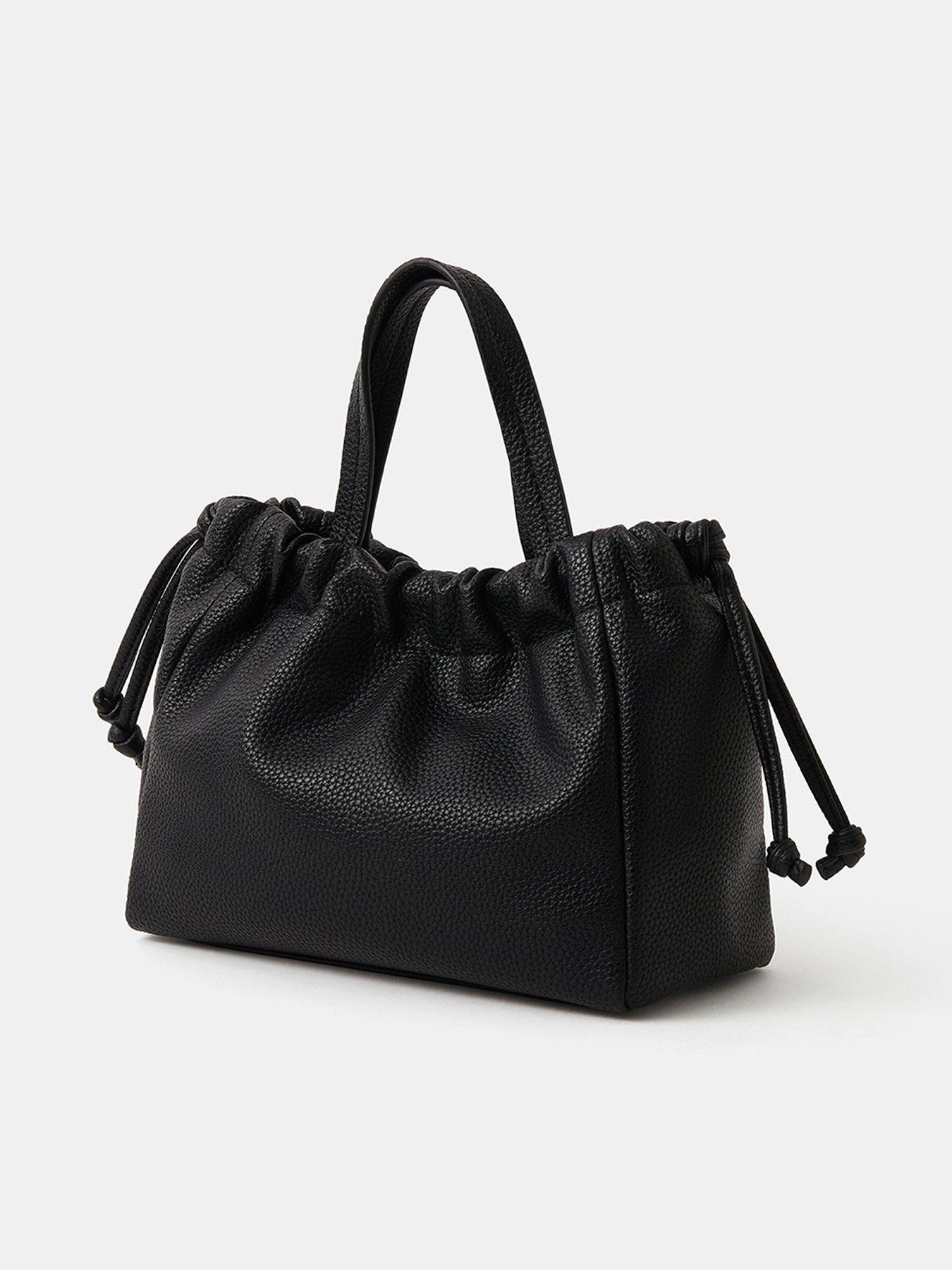 Image 3 of 5 of Accessorize Drawstring Crossbody Bag - Black