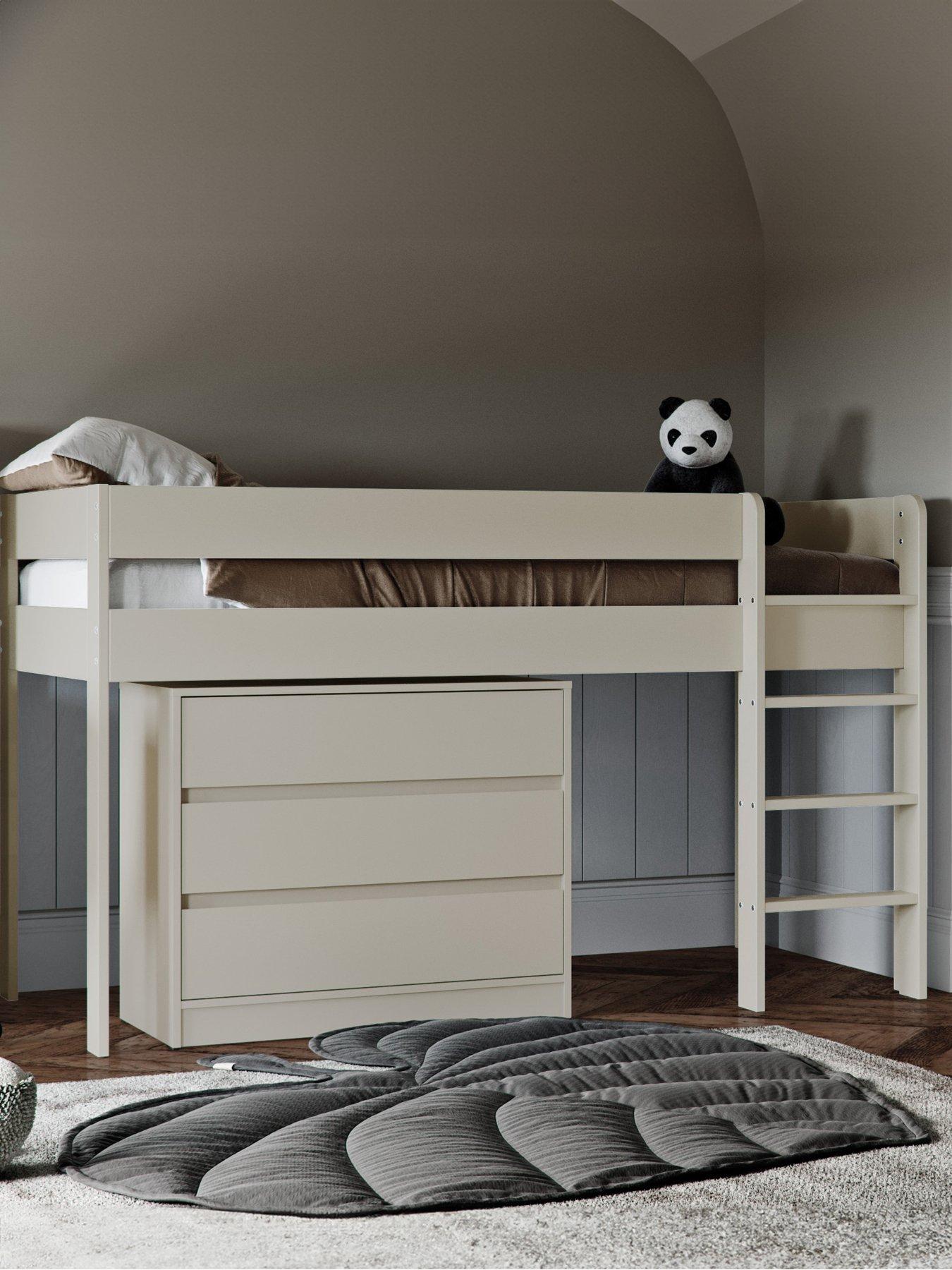 Little Acorns Kiko Single Midsleeper Bed - Cashmere