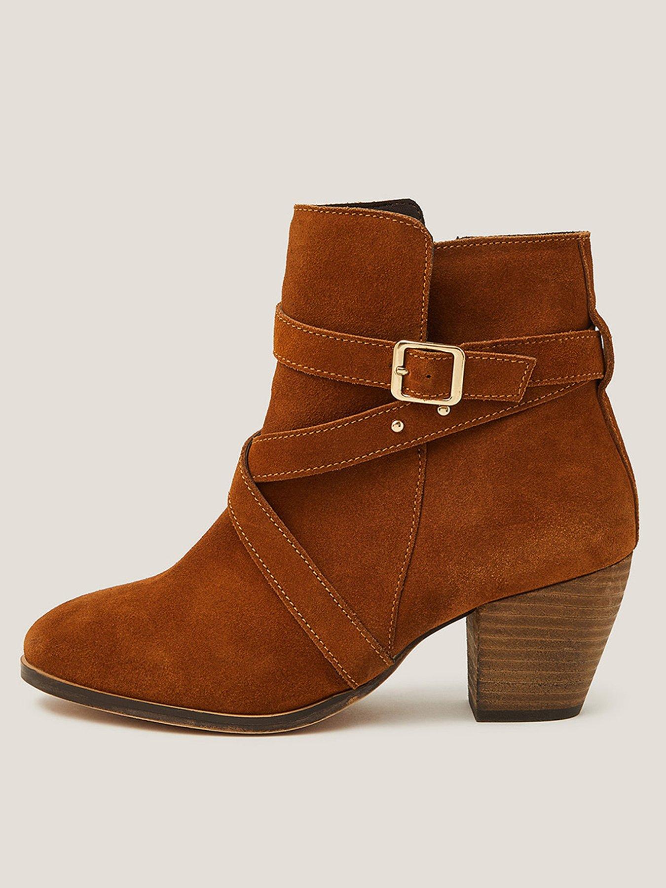  image of monsoon-mika-strap-ankle-boot-tan-brown