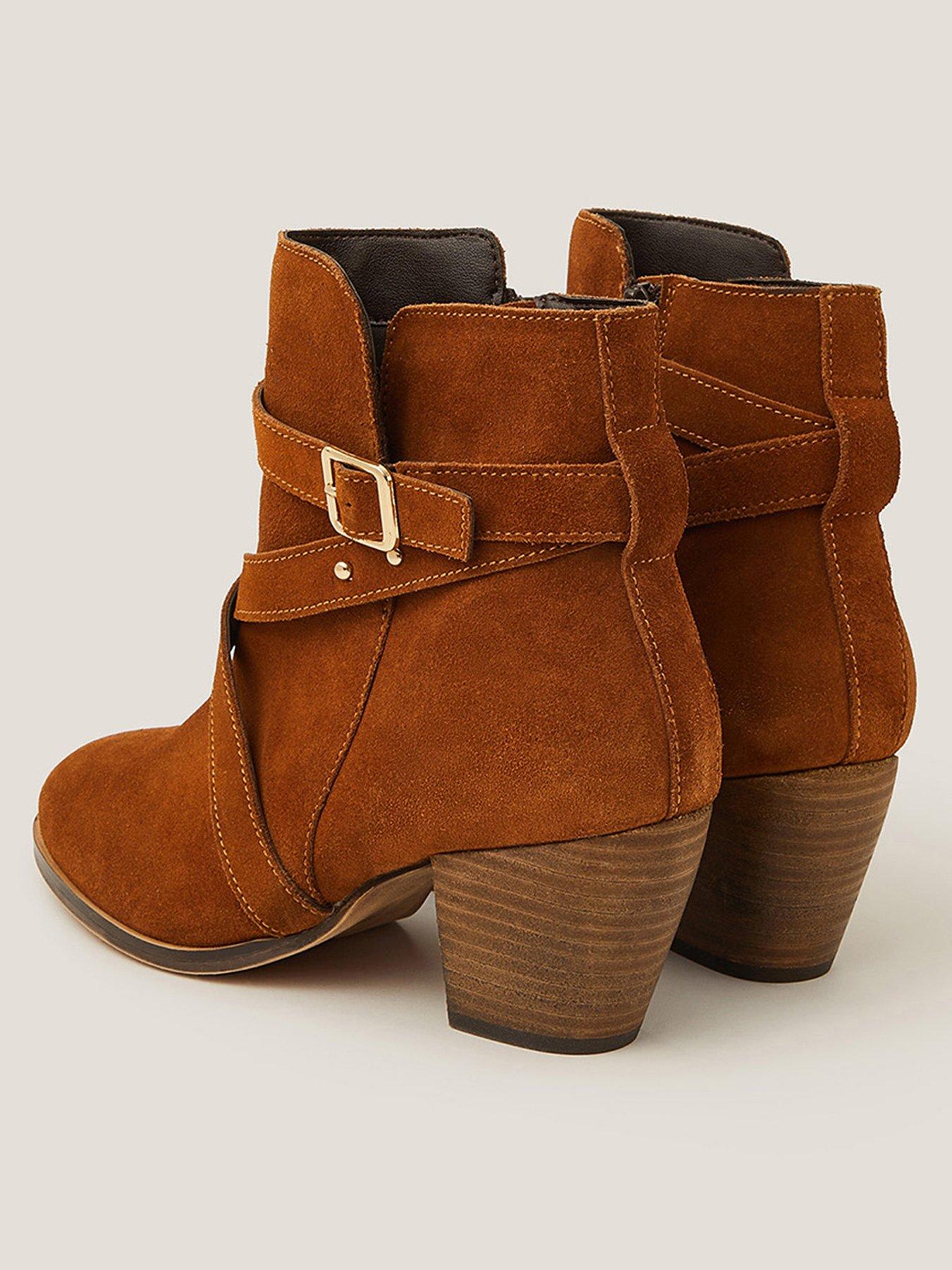  image of monsoon-mika-strap-ankle-boot-tan-brown