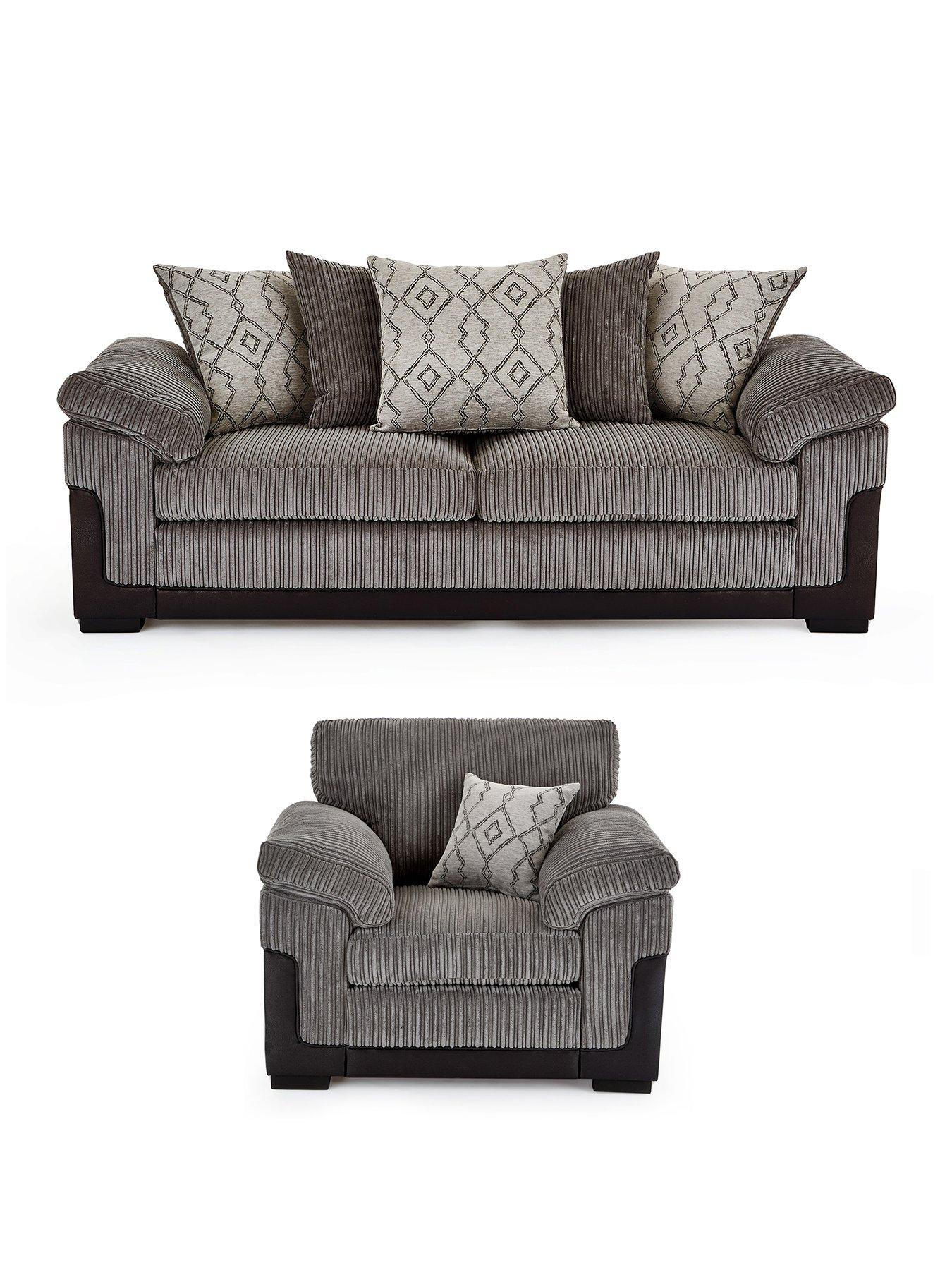 Image 2 of 6 of Very Home Marissa 3 Seater + Chair