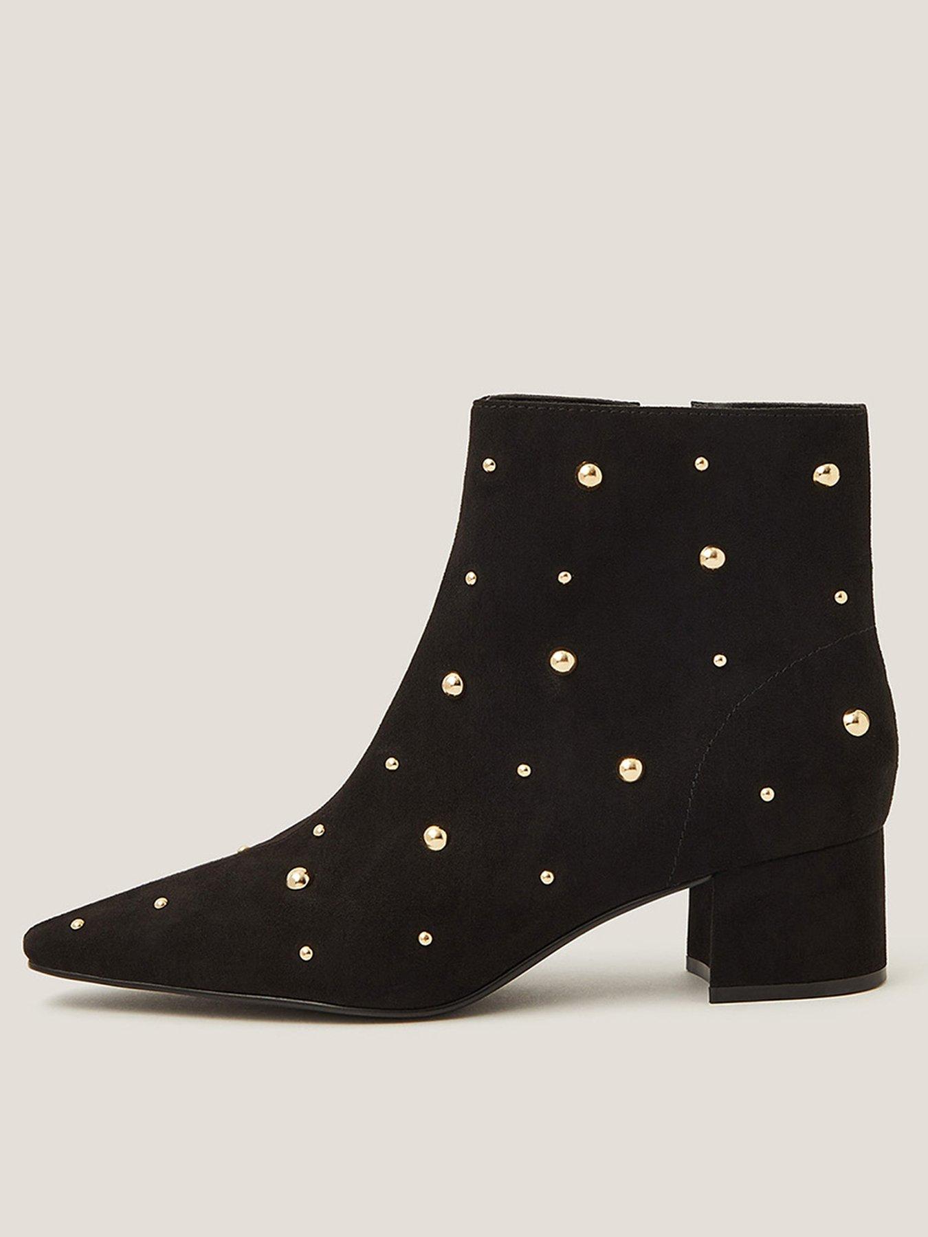  image of monsoon-talia-stud-ankle-boots-black