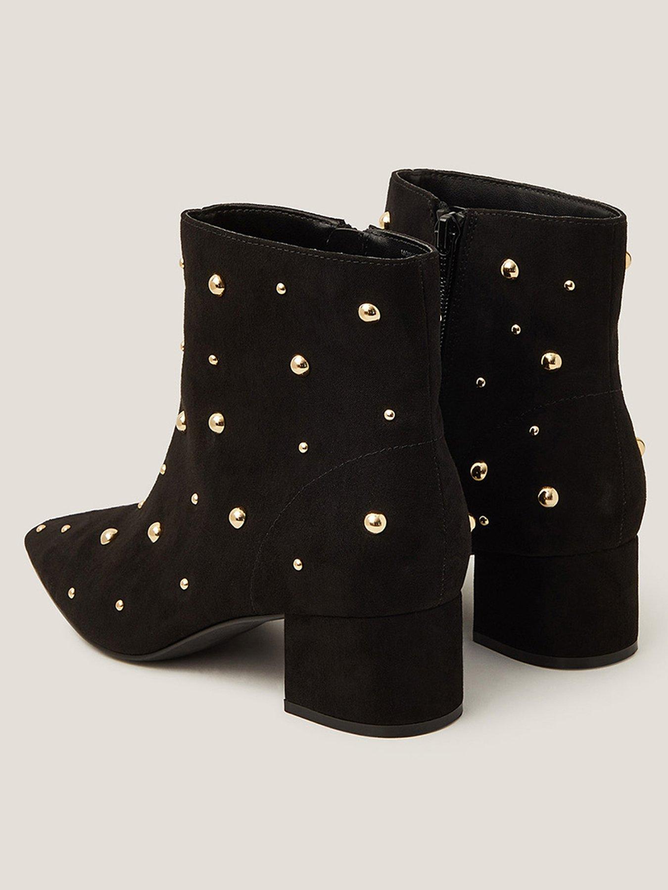  image of monsoon-talia-stud-ankle-boots-black