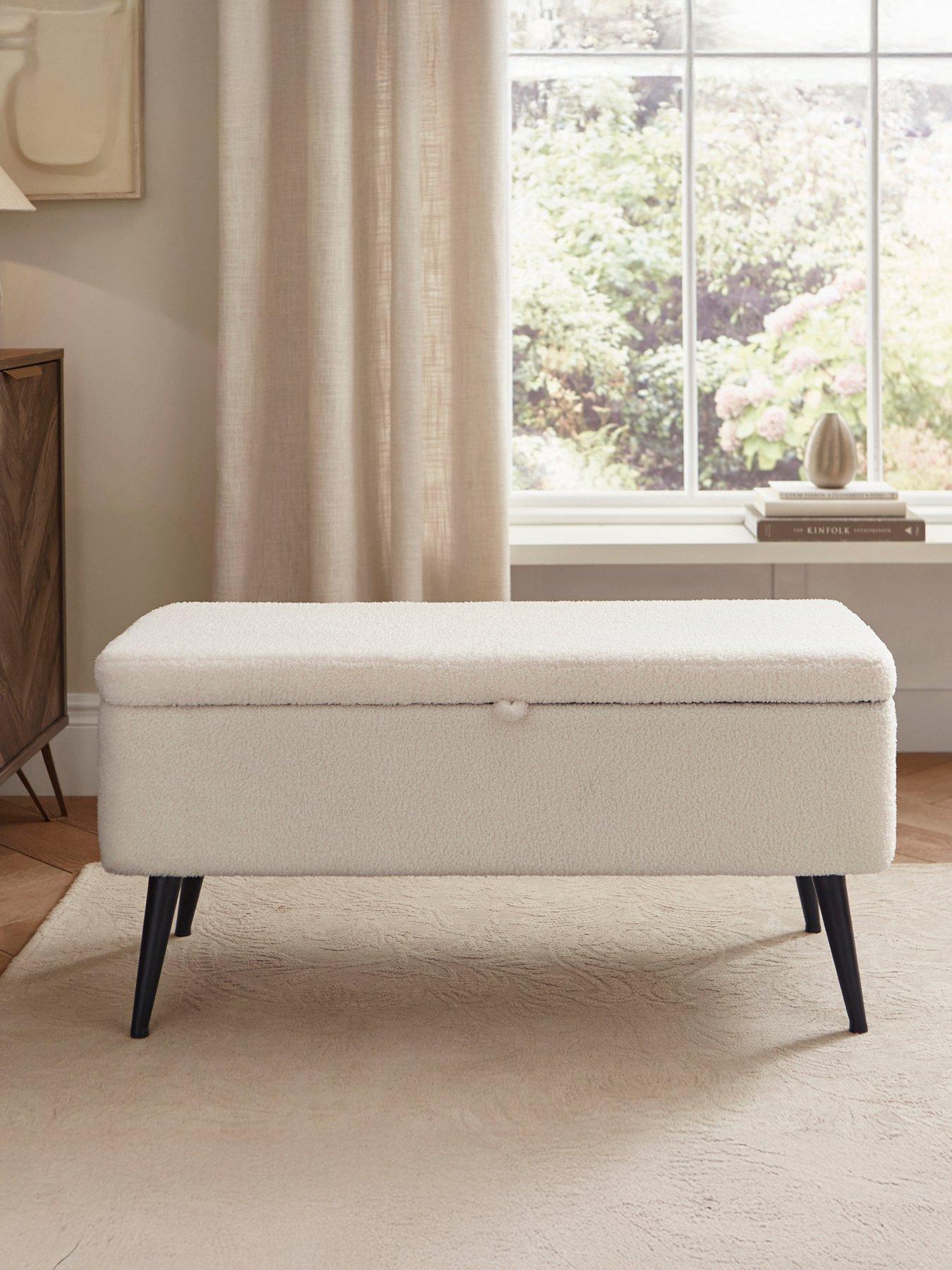 GFW Kaye Boucle Ottoman