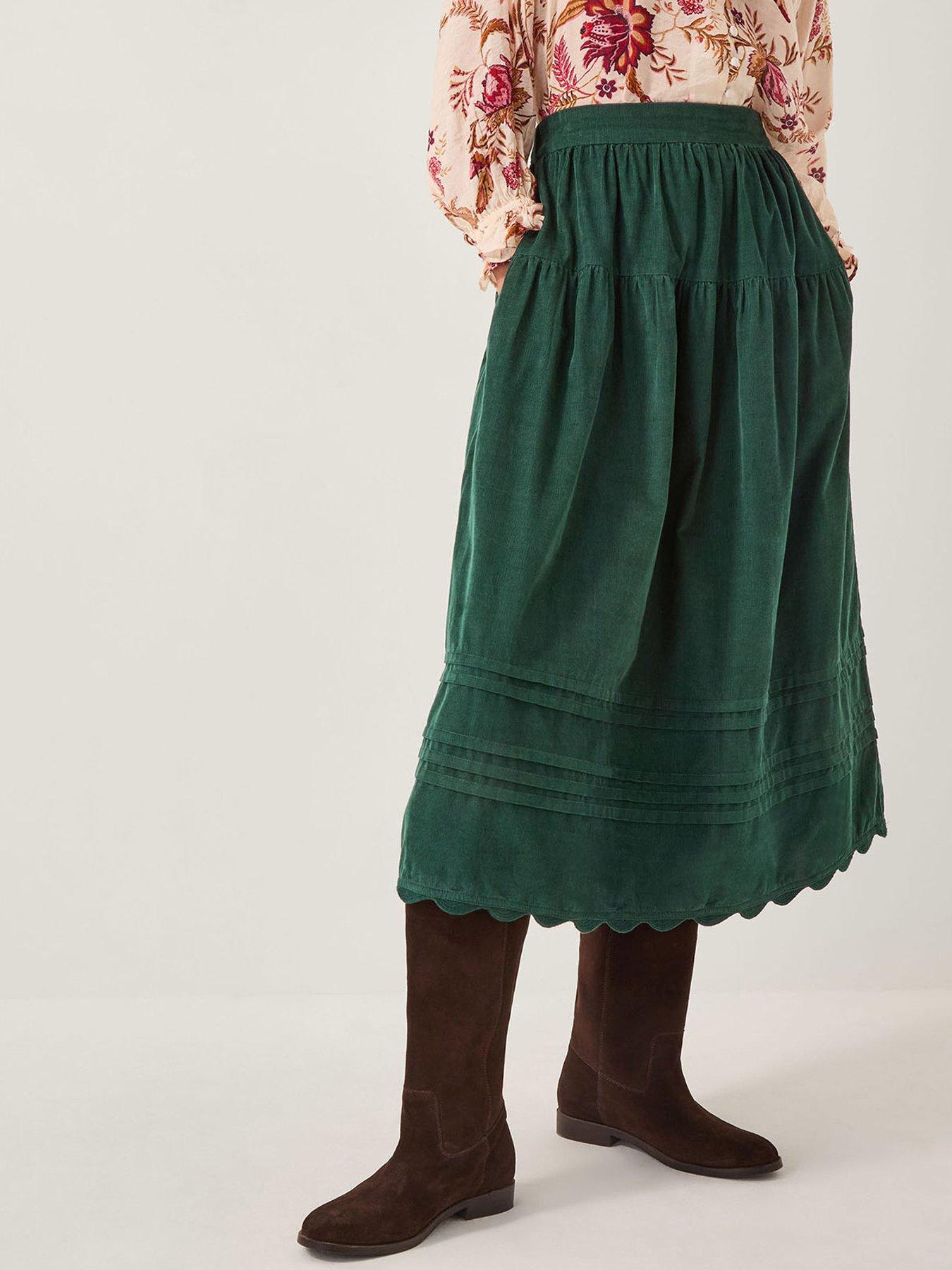undefined Mina Cord Skirt - Green