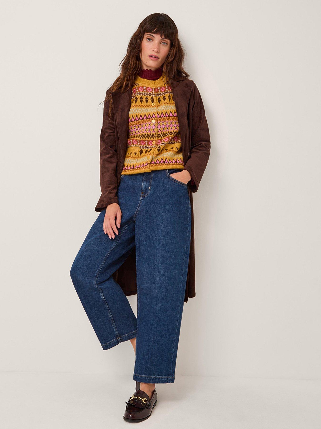 Image 3 of 4 of Monsoon Fleur Fairisle Tank - Ochre