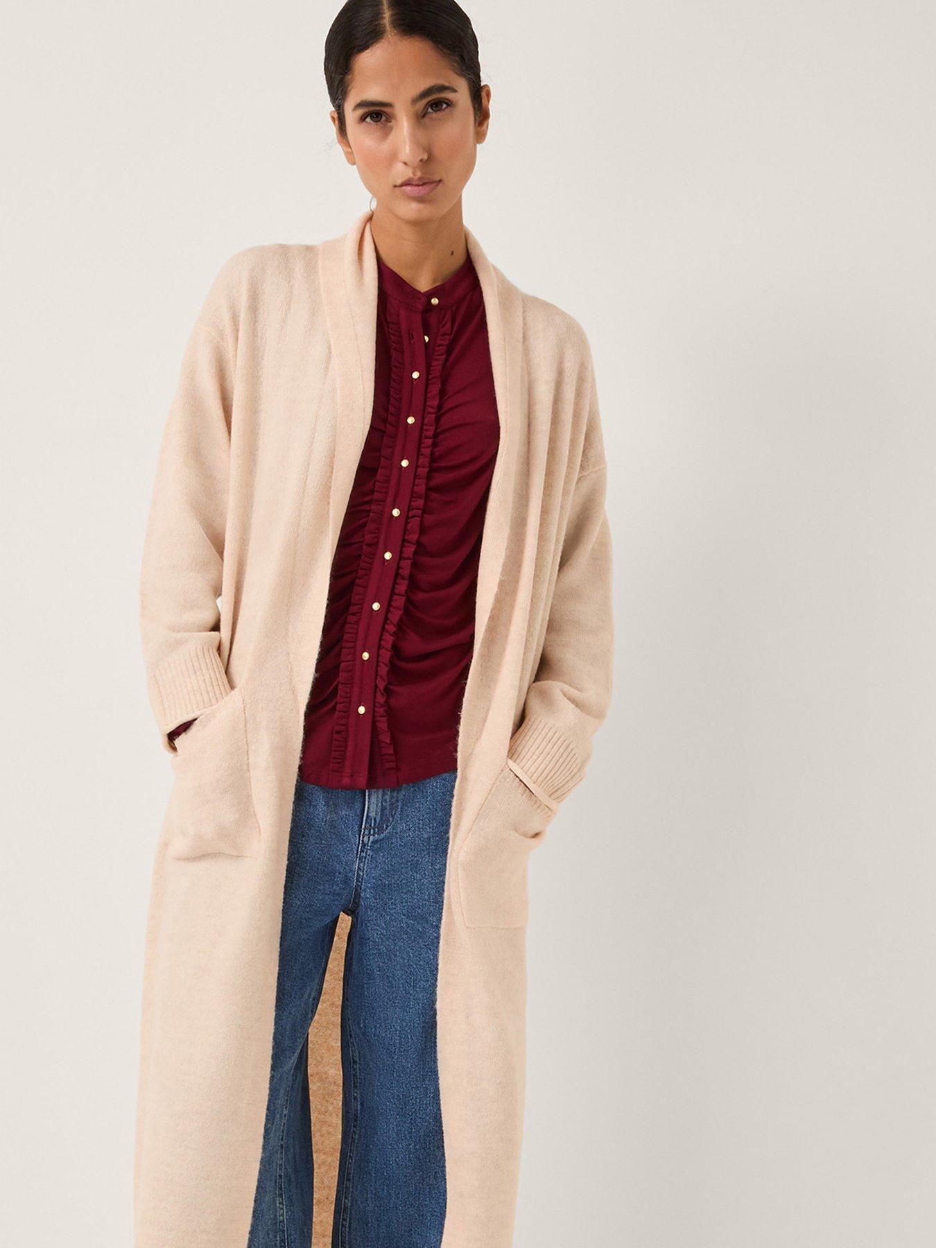  image of monsoon-sacha-shawl-coatigan-camel-brown