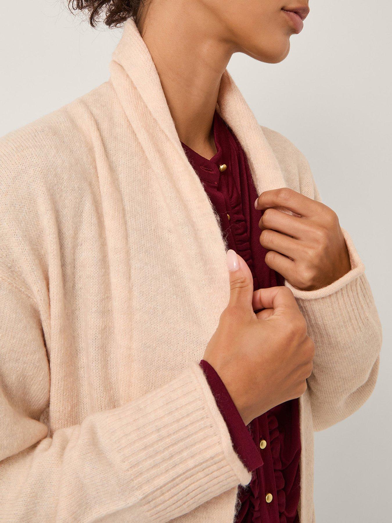  image of monsoon-sacha-shawl-coatigan-camel-brown