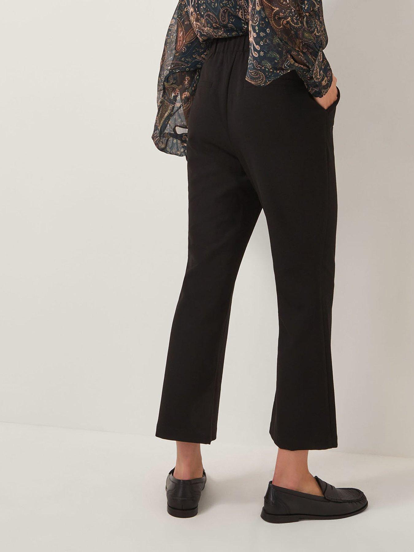 Image 2 of 4 of Monsoon Blake 7/8 Trousers - Black