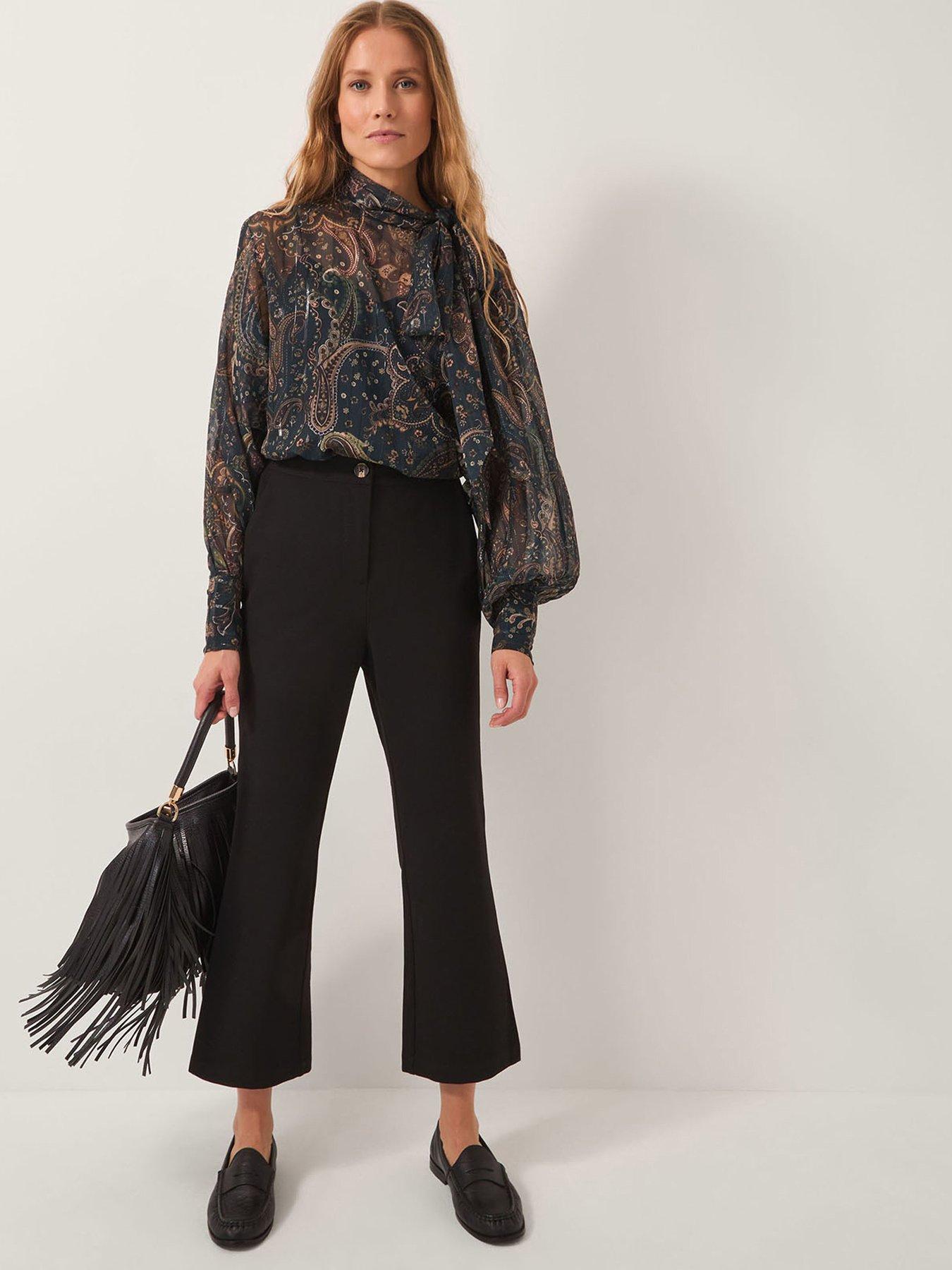 Image 3 of 4 of Monsoon Blake 7/8 Trousers - Black