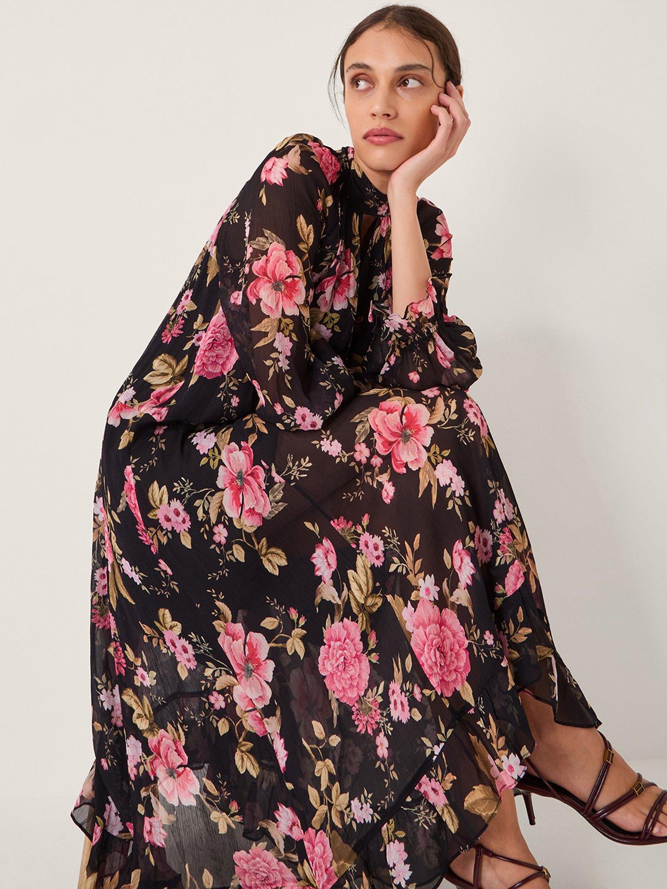 Image 5 of 5 of Monsoon Mariel Trapeze Dress - Black