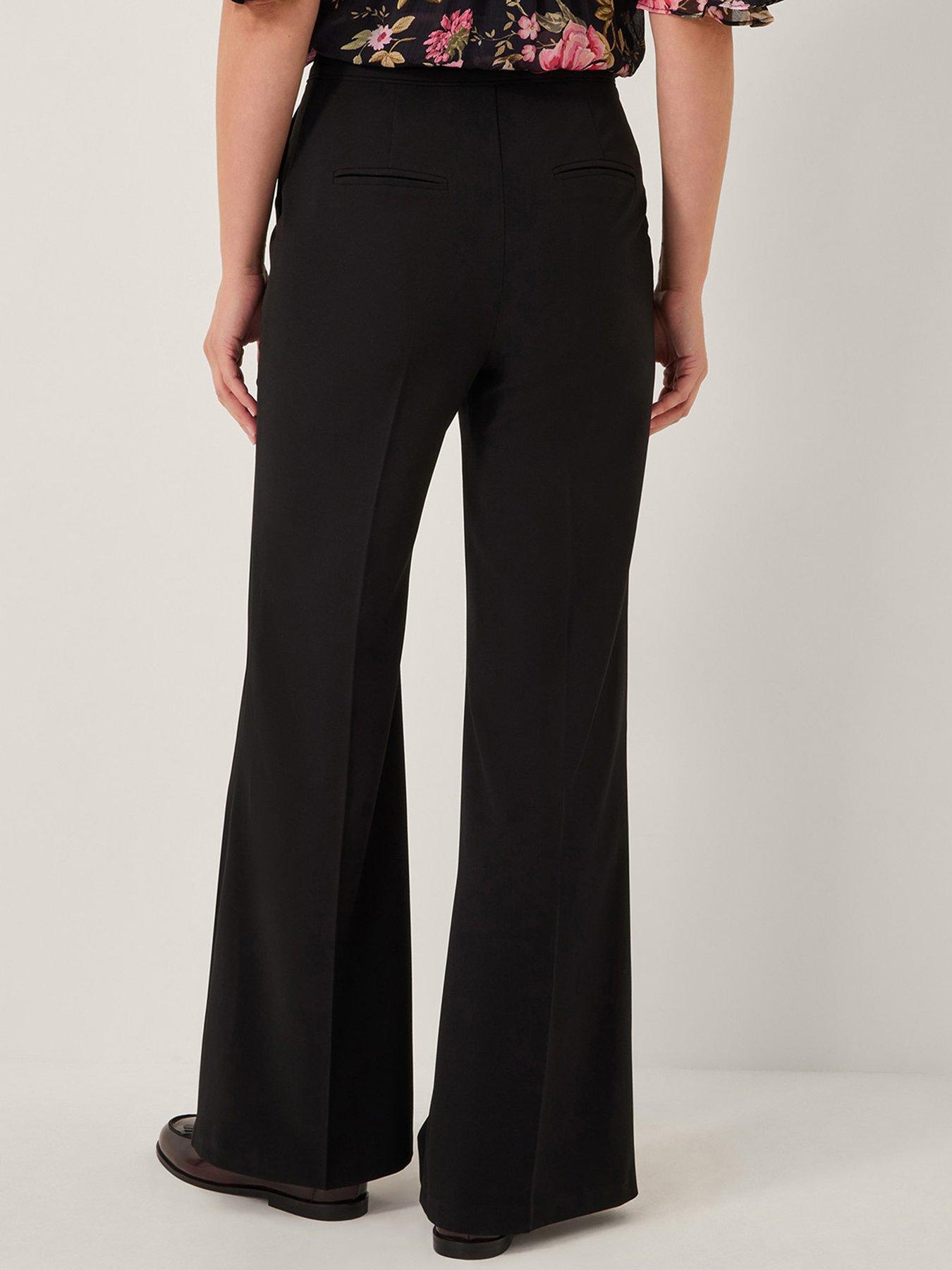 Image 2 of 5 of Monsoon Erin Flared Trousers - Black