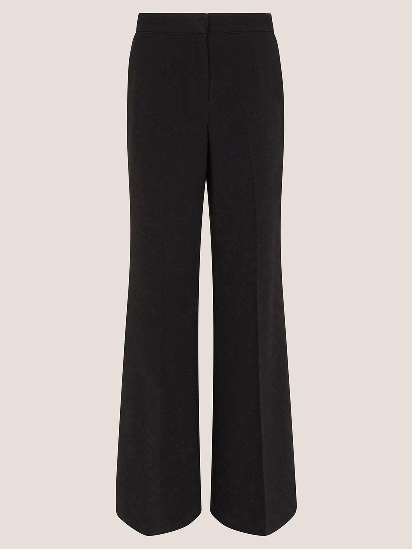 Image 3 of 5 of Monsoon Erin Flared Trousers - Black