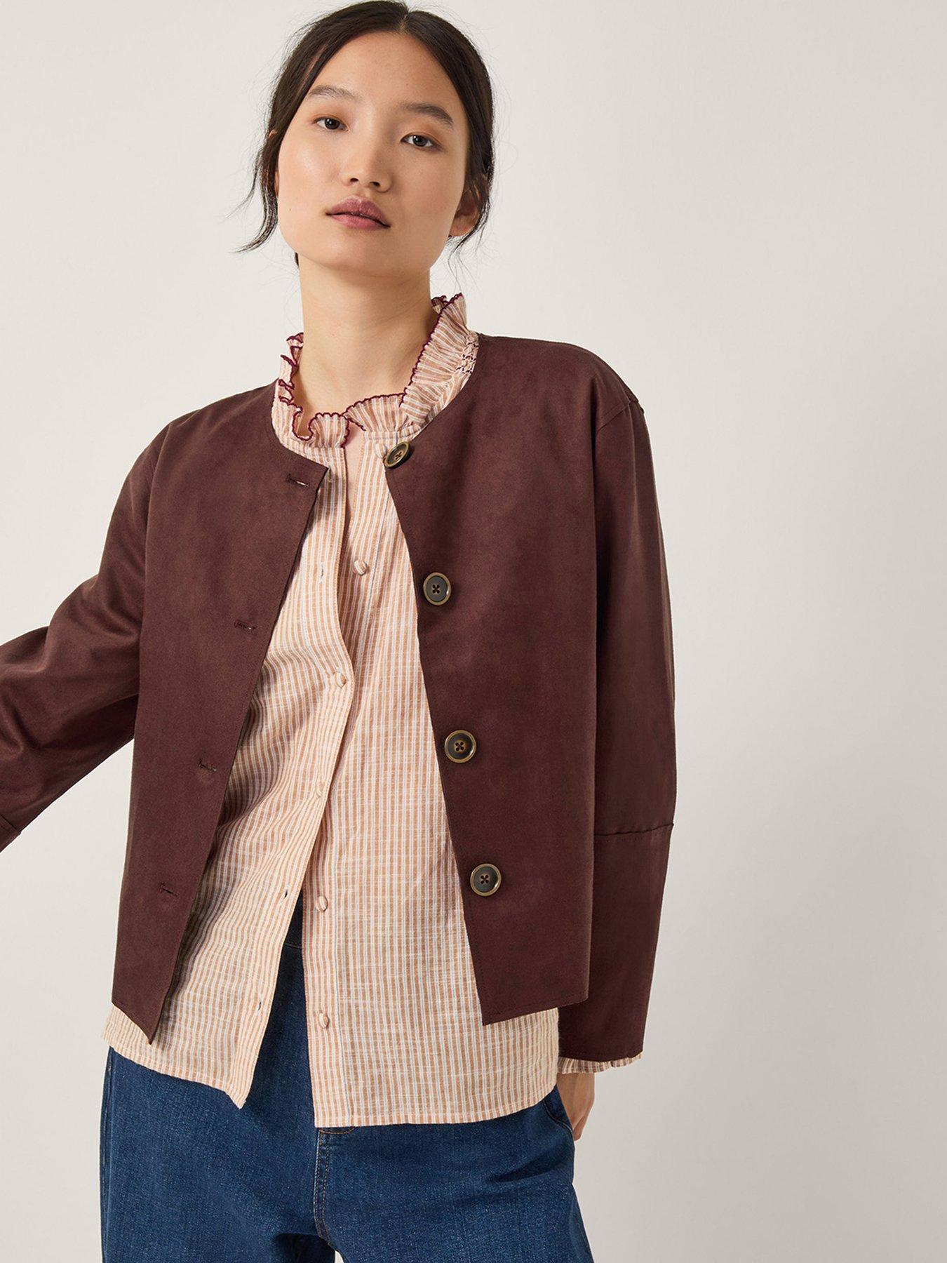 undefined Rowan Suedette Jkt - Chocolate