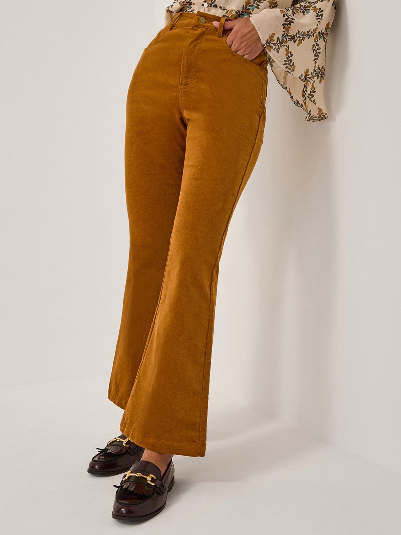 undefined Cassidy Cord Flares - Camel