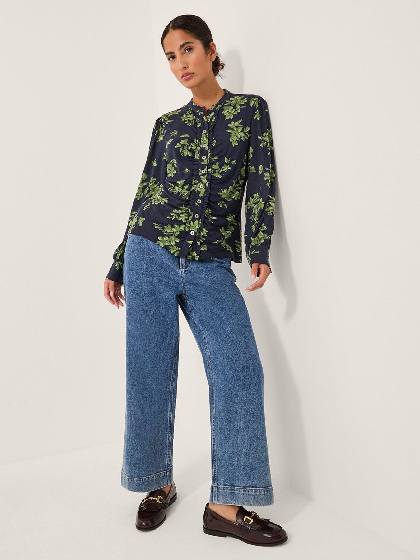 Image 4 of 5 of Monsoon Joules Print Jersey Shirt - Navy