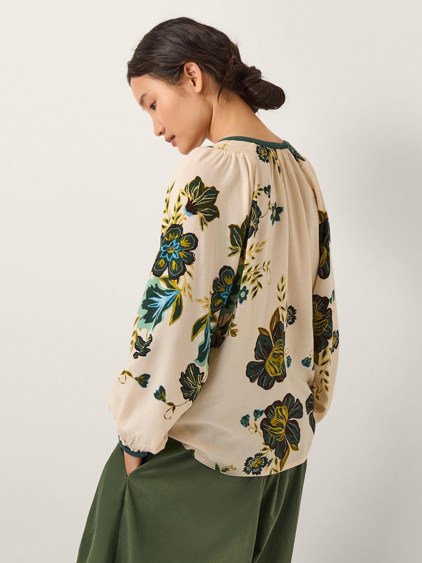 Image 2 of 4 of Monsoon Zenya Print Top - Green