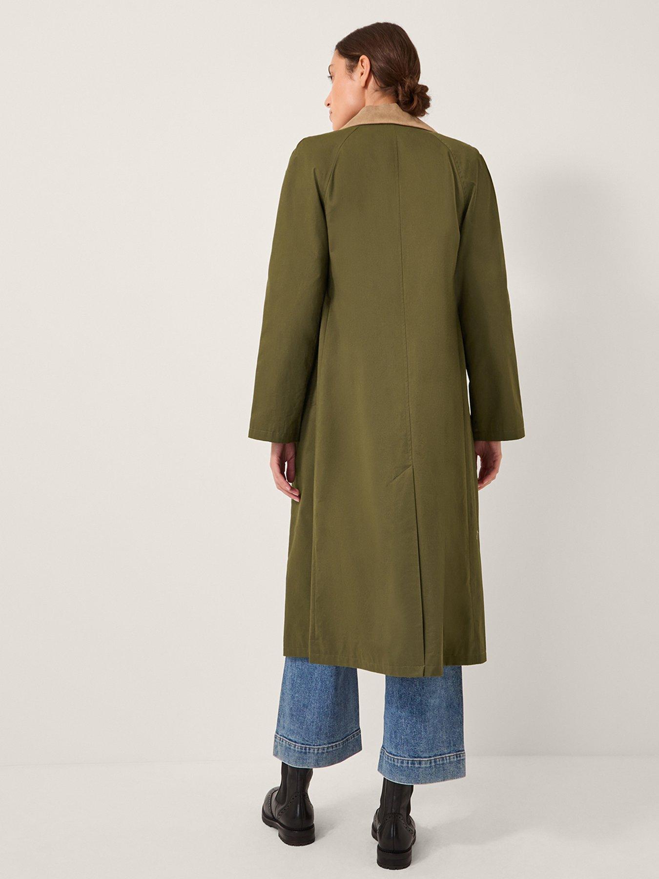 Image 2 of 5 of Monsoon Lucy Trench Coat - Khaki Green