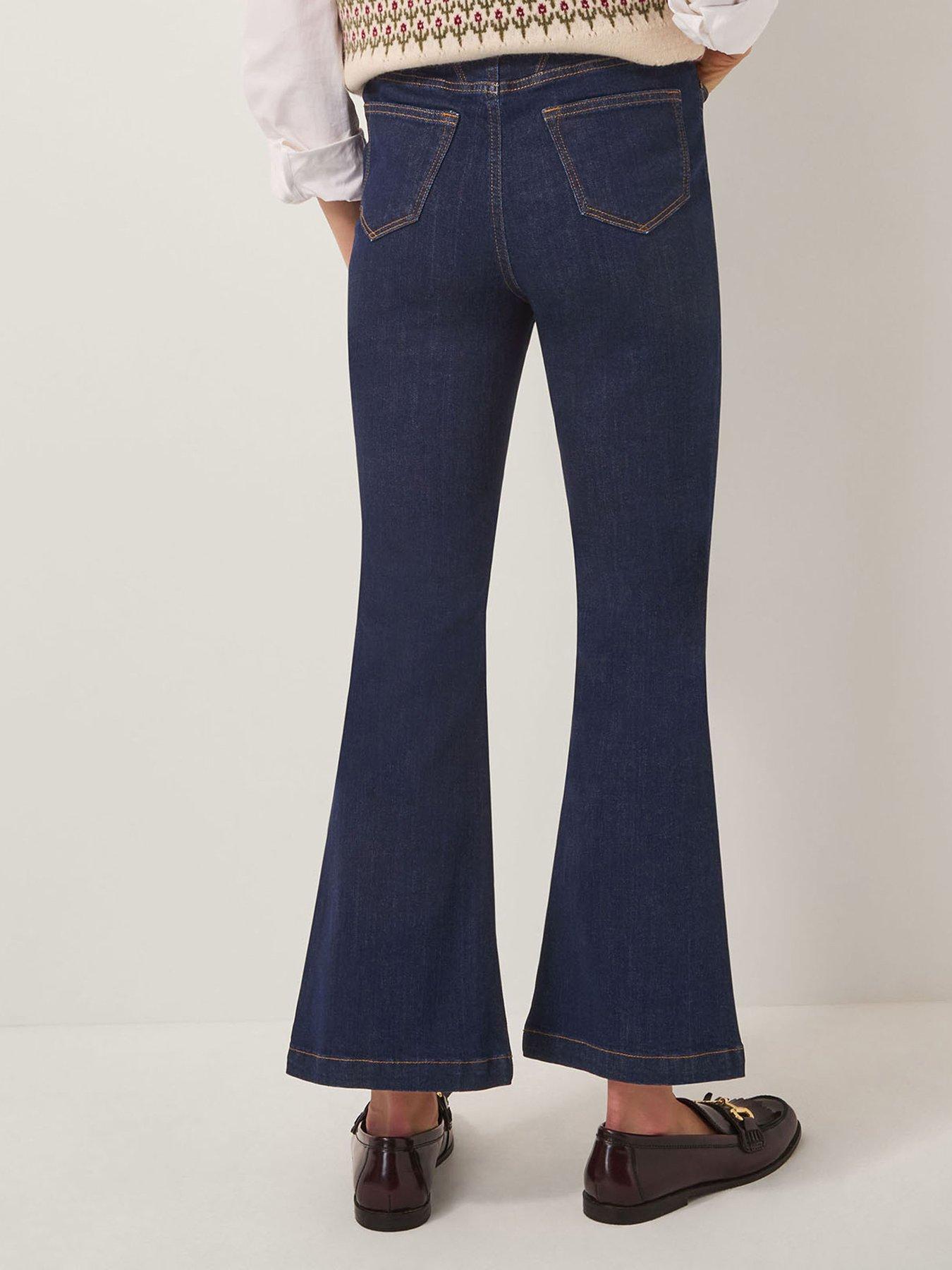 Image 2 of 4 of Monsoon Cassie Kick Flare - Indigo - Blue