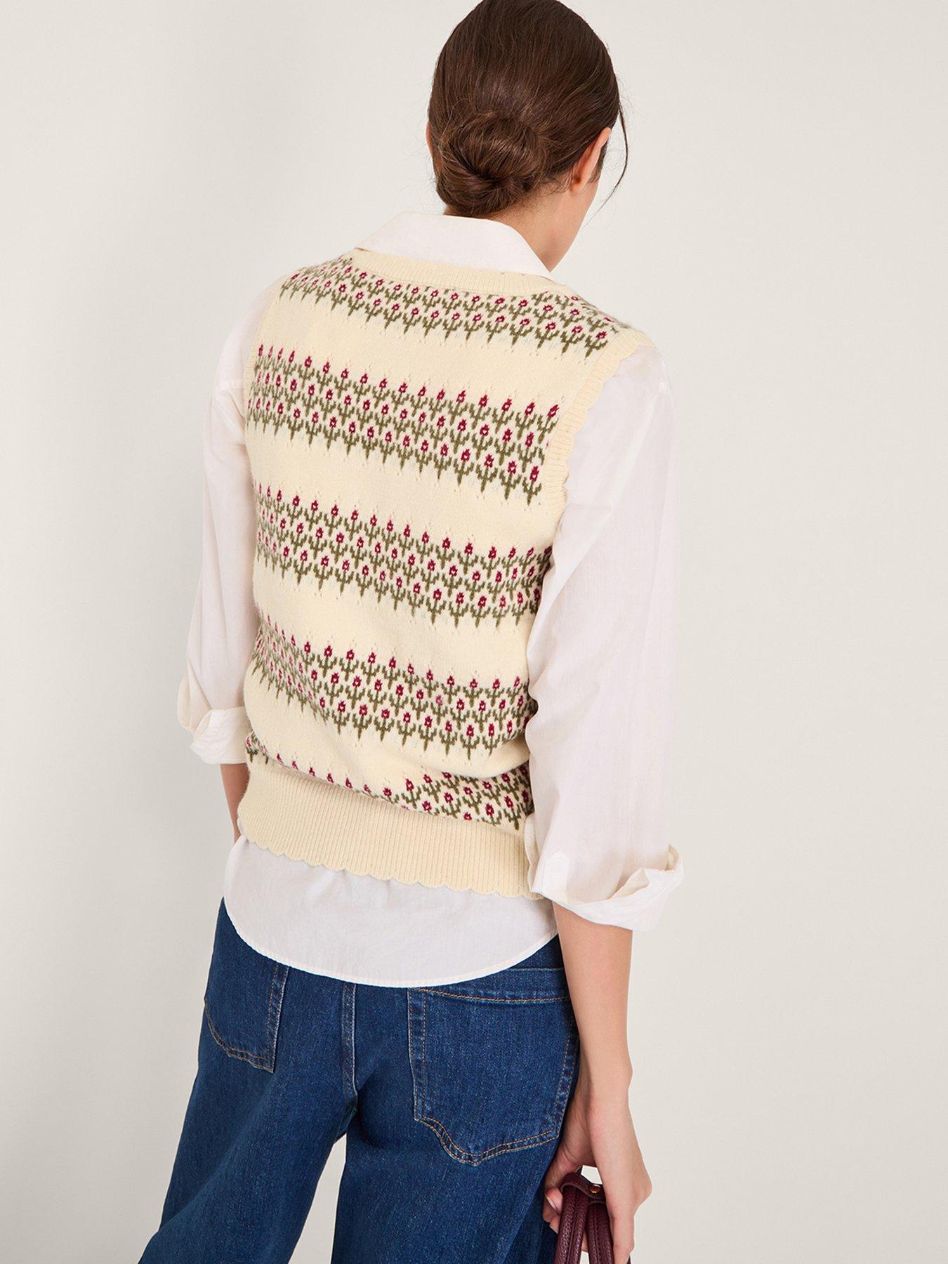 Image 2 of 5 of Monsoon Ella  Emb Tank - Ivory