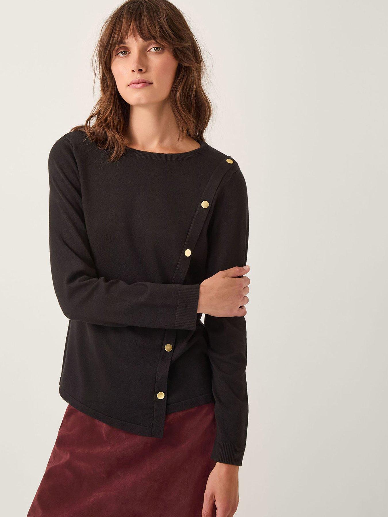 undefined Bonnie Button Jumper - Black