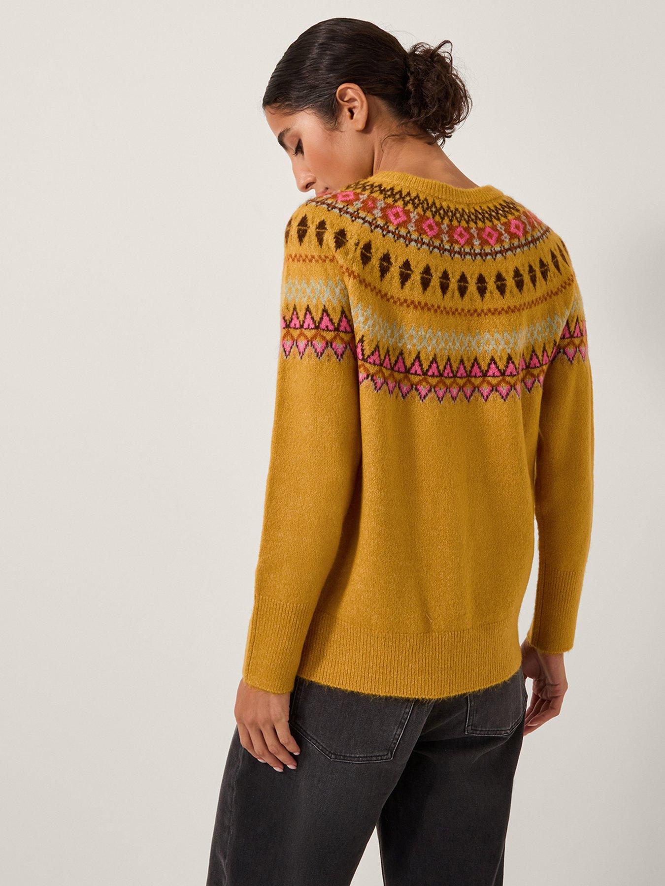  image of monsoon-fran-fairisle-jumper-orange
