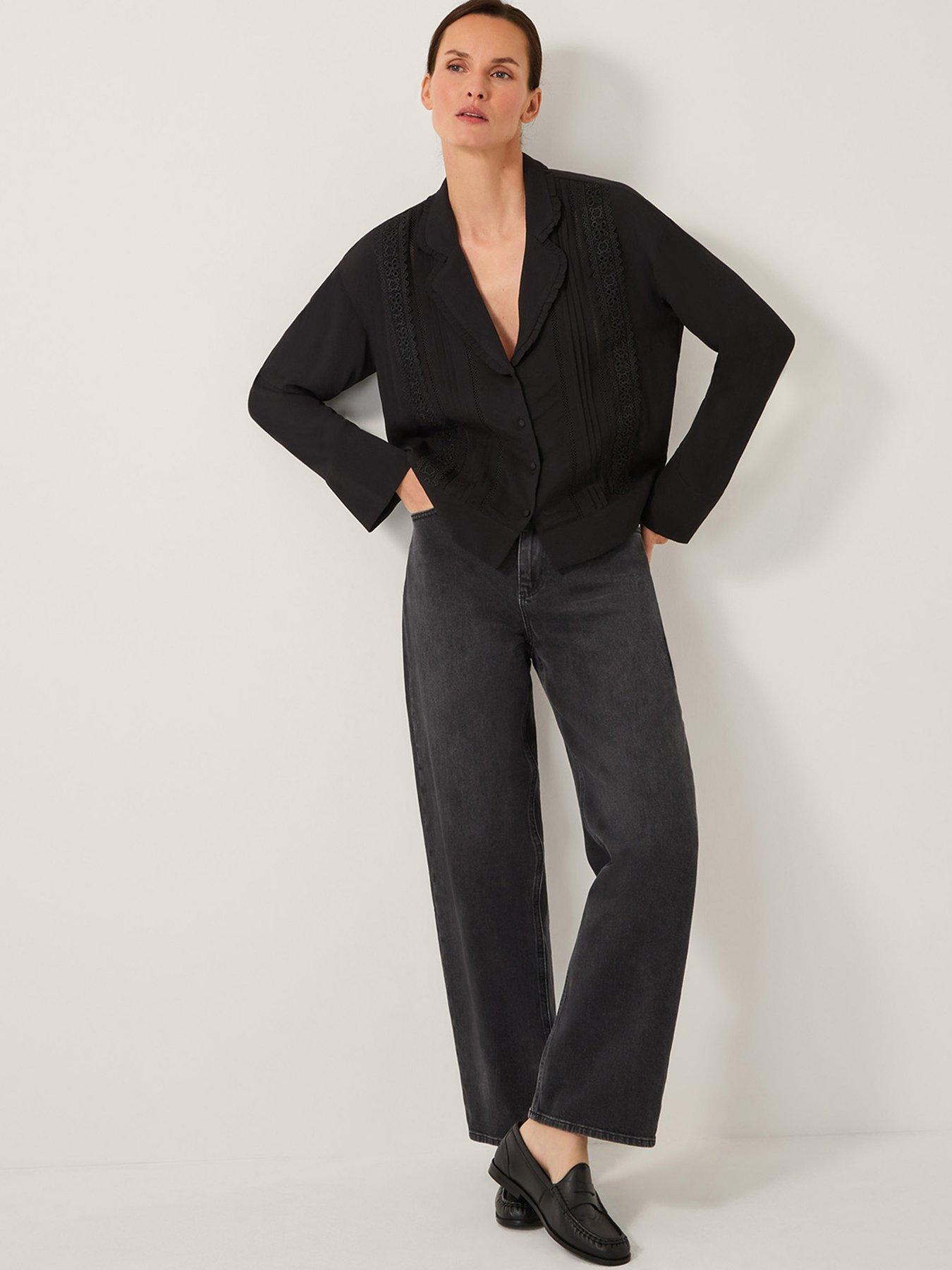 undefined Tamara Lace Shirt - Black