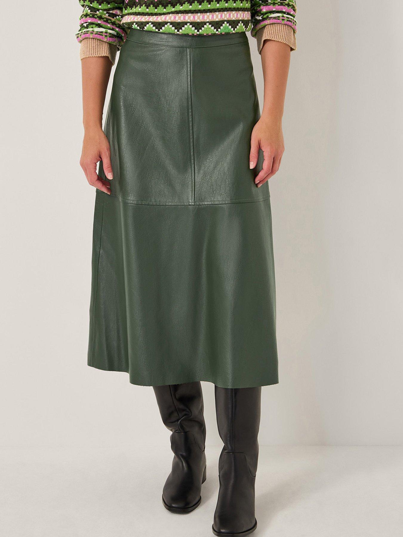 monsoon-pippa-faux-leather-skirt-green