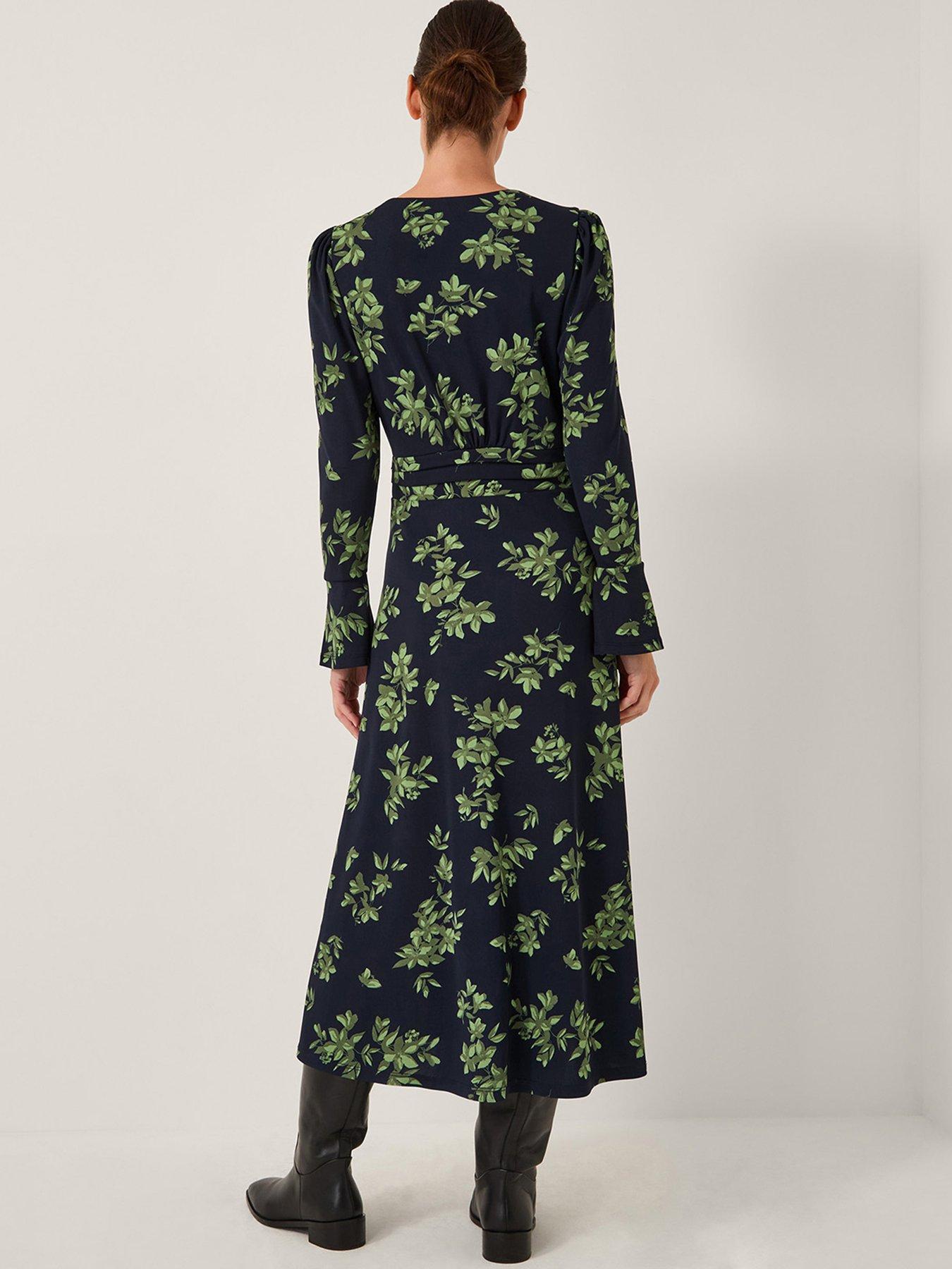 image of monsoon-joules-print-jersey-dress-navy