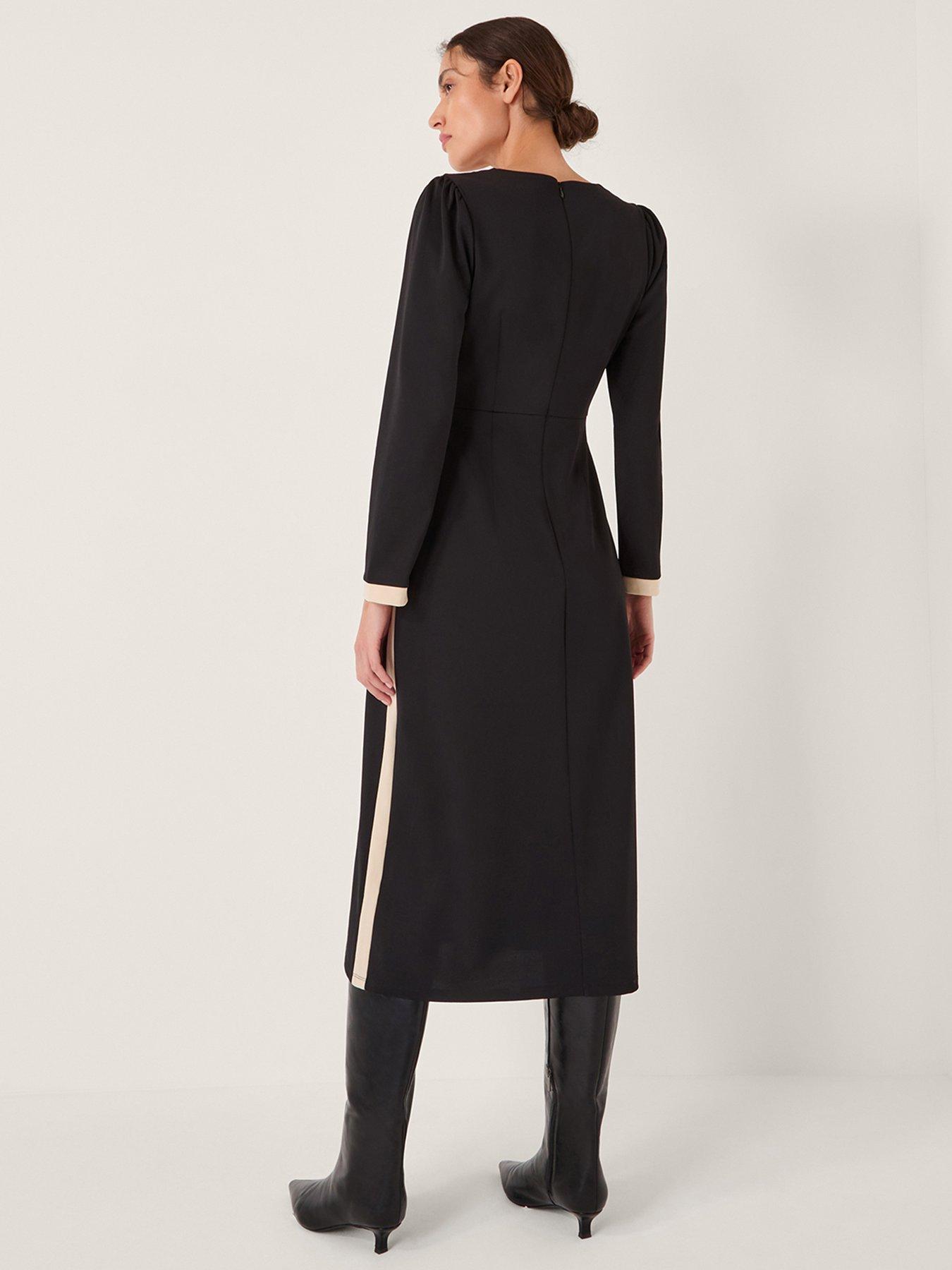Image 2 of 5 of Monsoon Paloma Panel Dress - Black