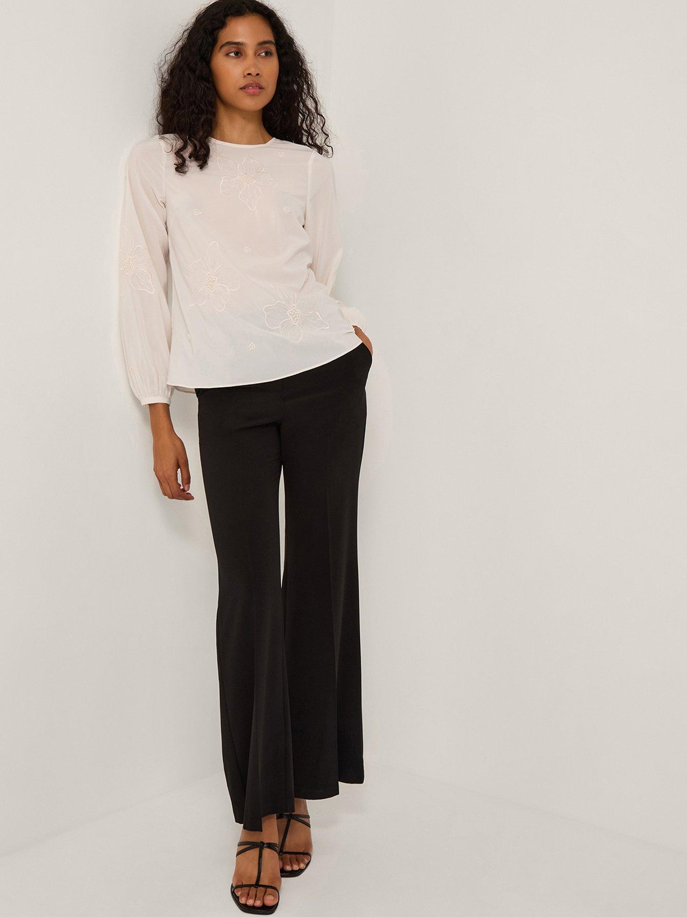 Image 3 of 4 of Monsoon Regina Beaded Blouse - Cream