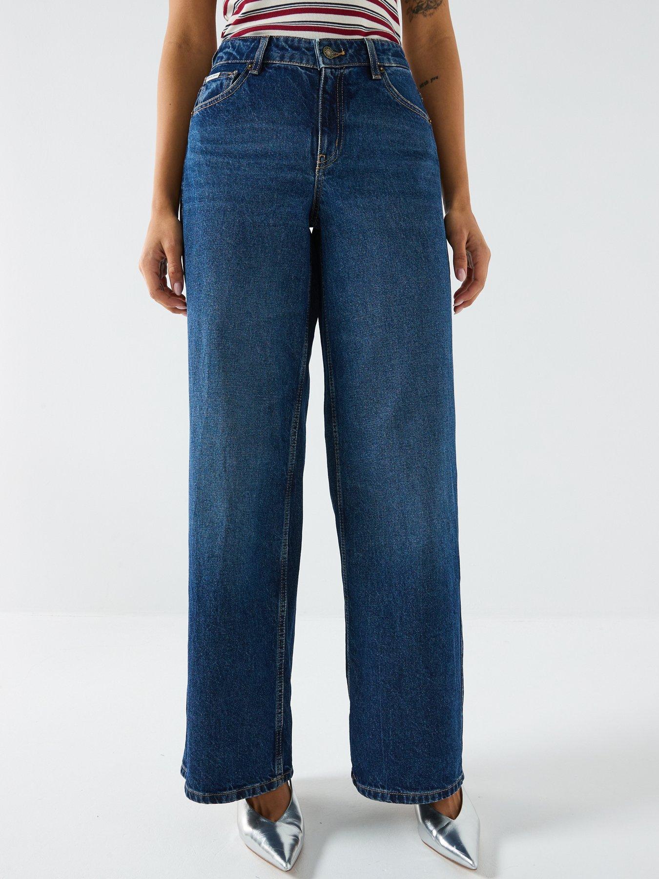 Guess Jeans G11 Wide Leg Jeans - Dark Blue