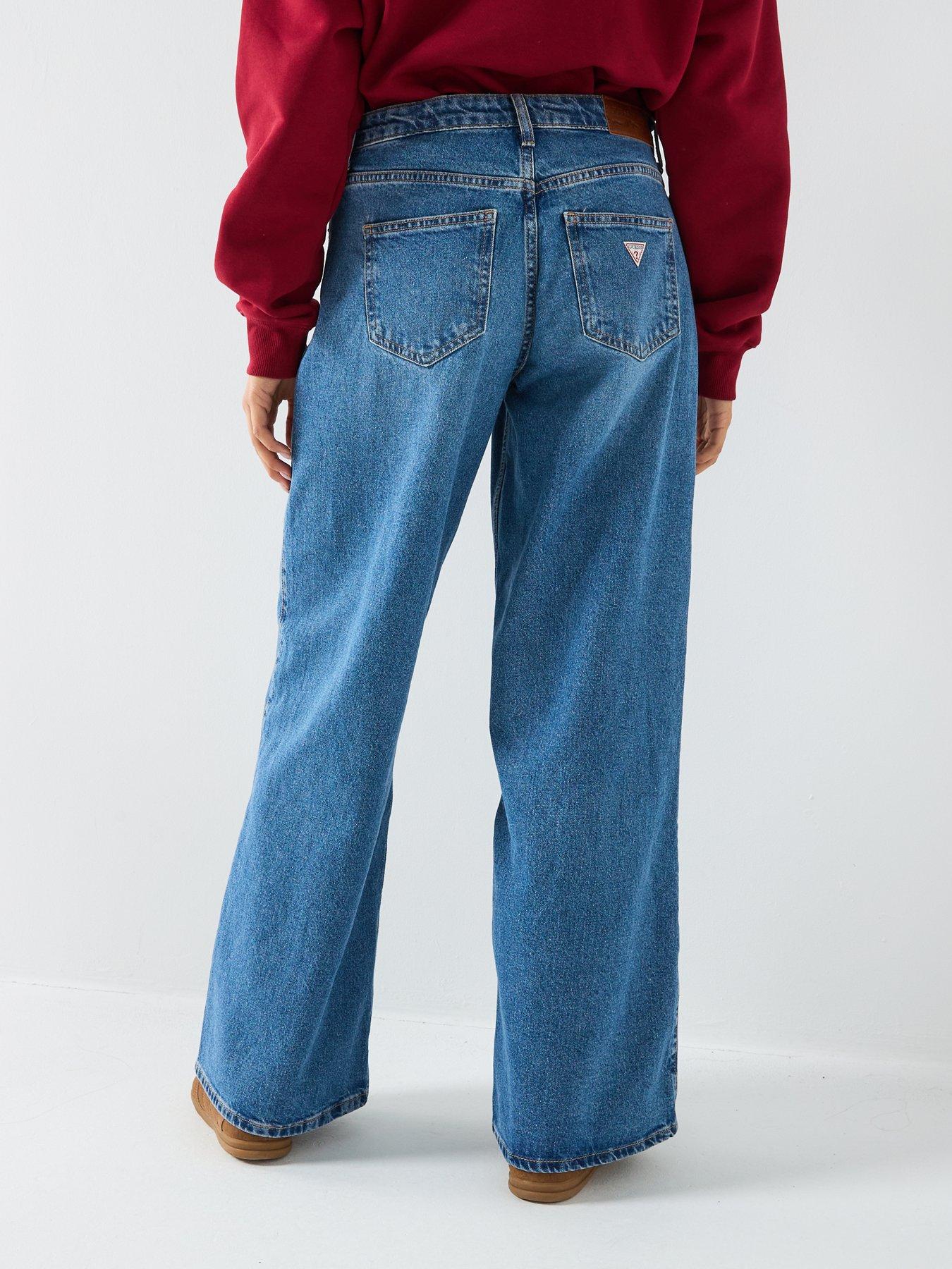  image of guess-jeans-g11-wide-leg-jeans-blue