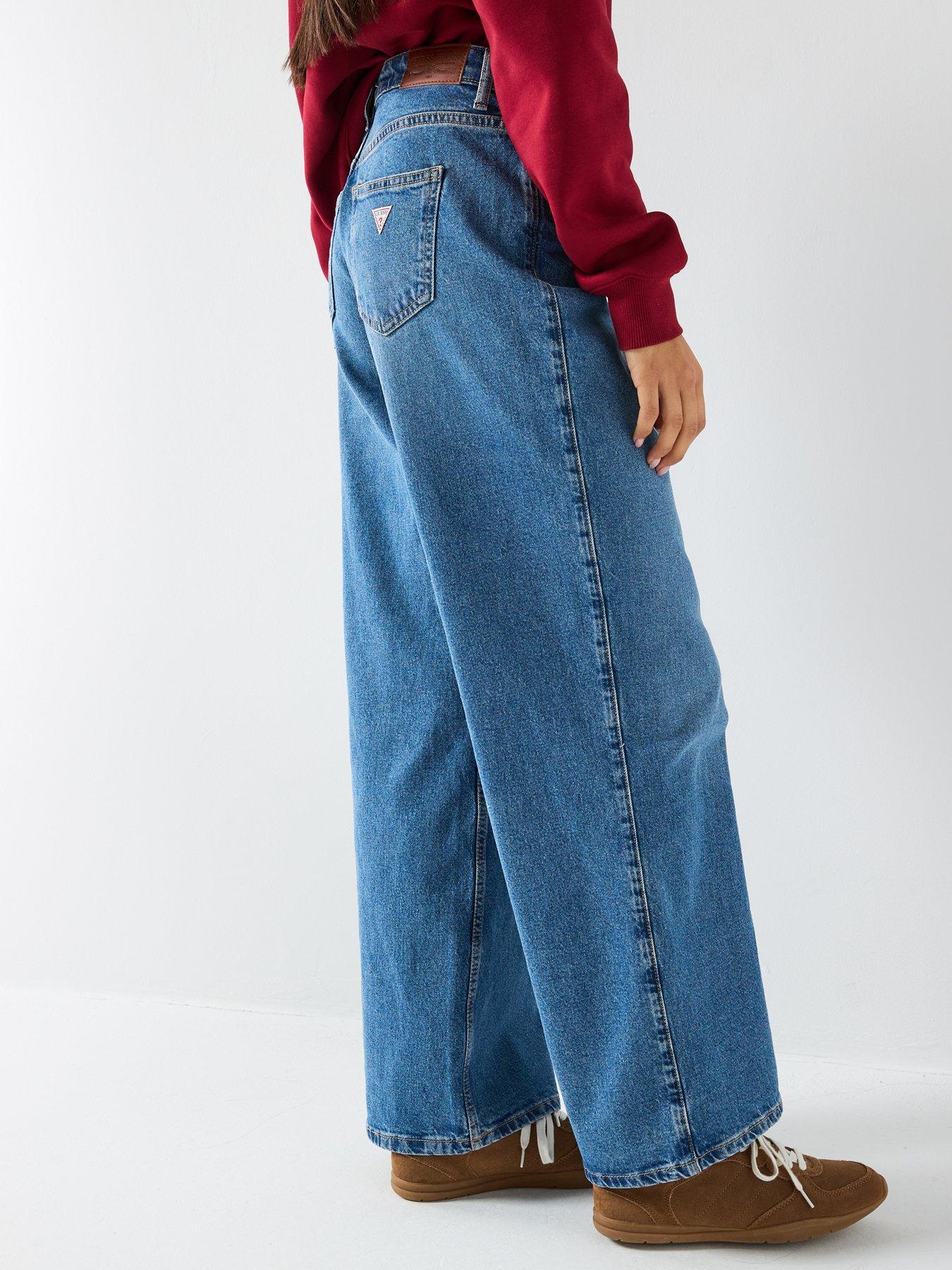 image of guess-jeans-g11-wide-leg-jeans-blue
