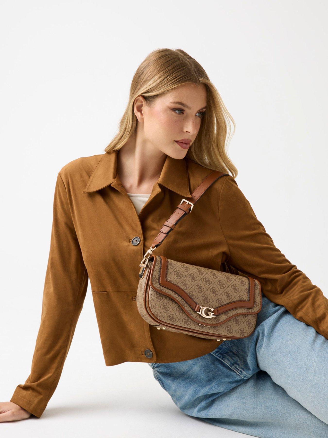 stillFront image of guess-dea-flap-shoulder-bag