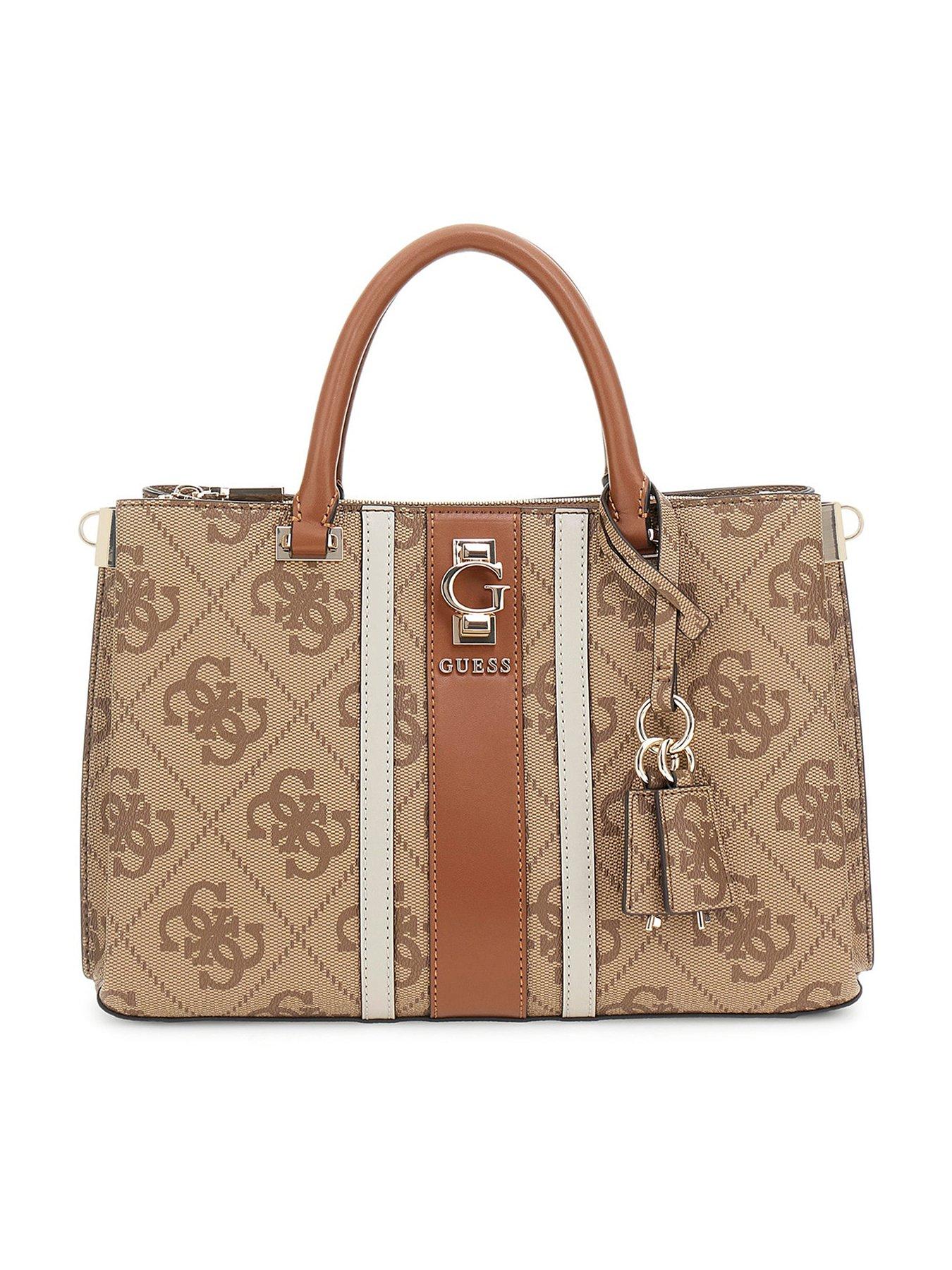 Guess Erenia 4G Logo Handbag - Brown