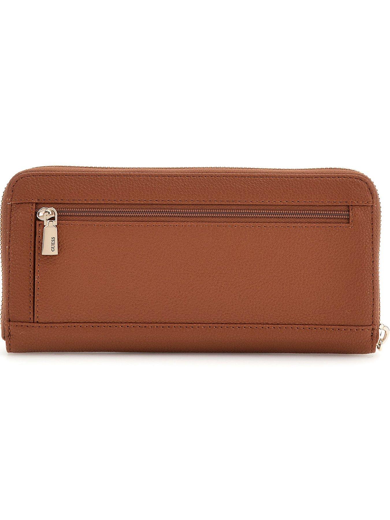 Image 2 of 4 of Guess Gregoria Large Zip Around Wallet - Brown