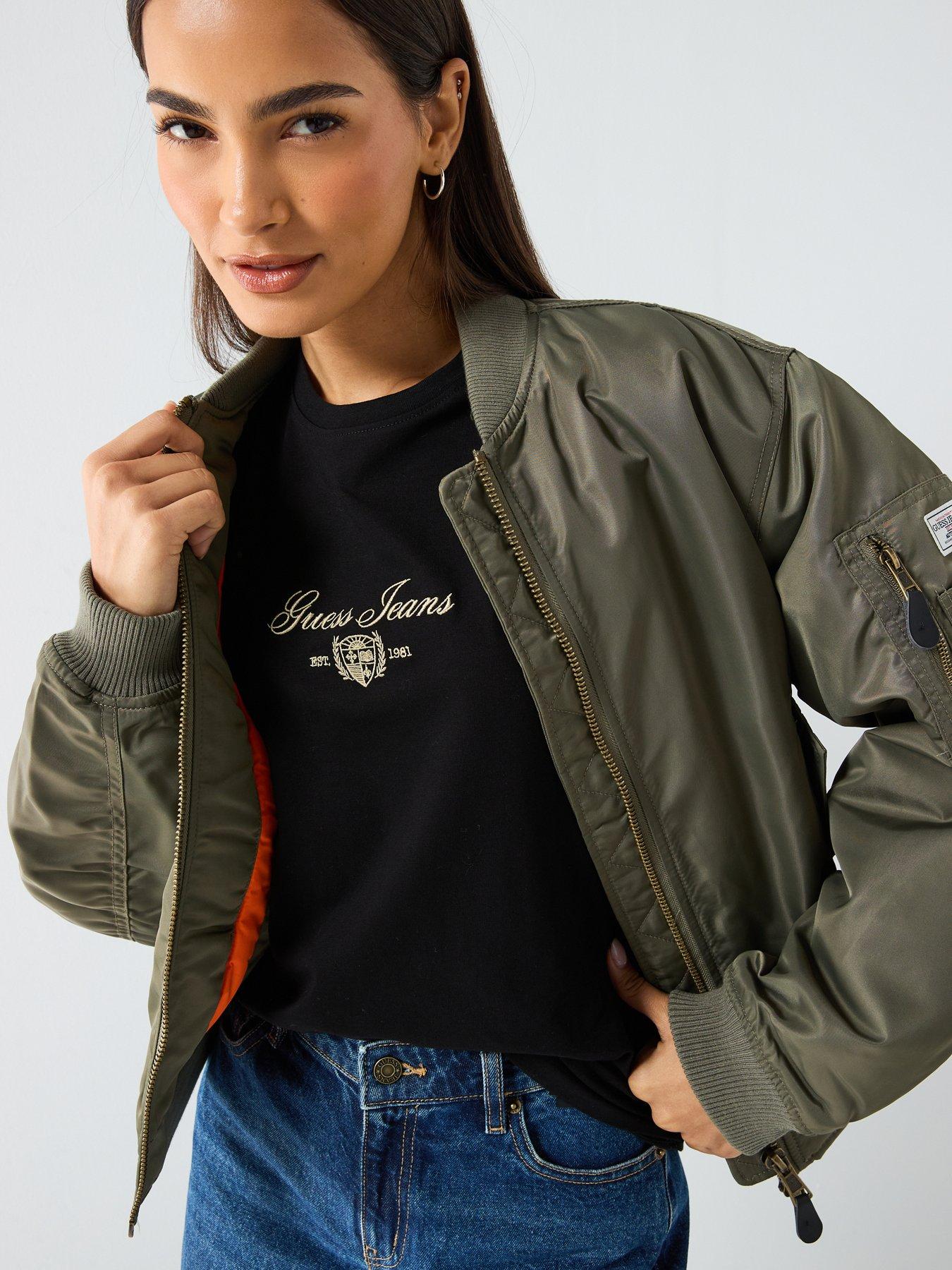  image of guess-jeans-short-sleeve-embroidered-script-t-shirt-black