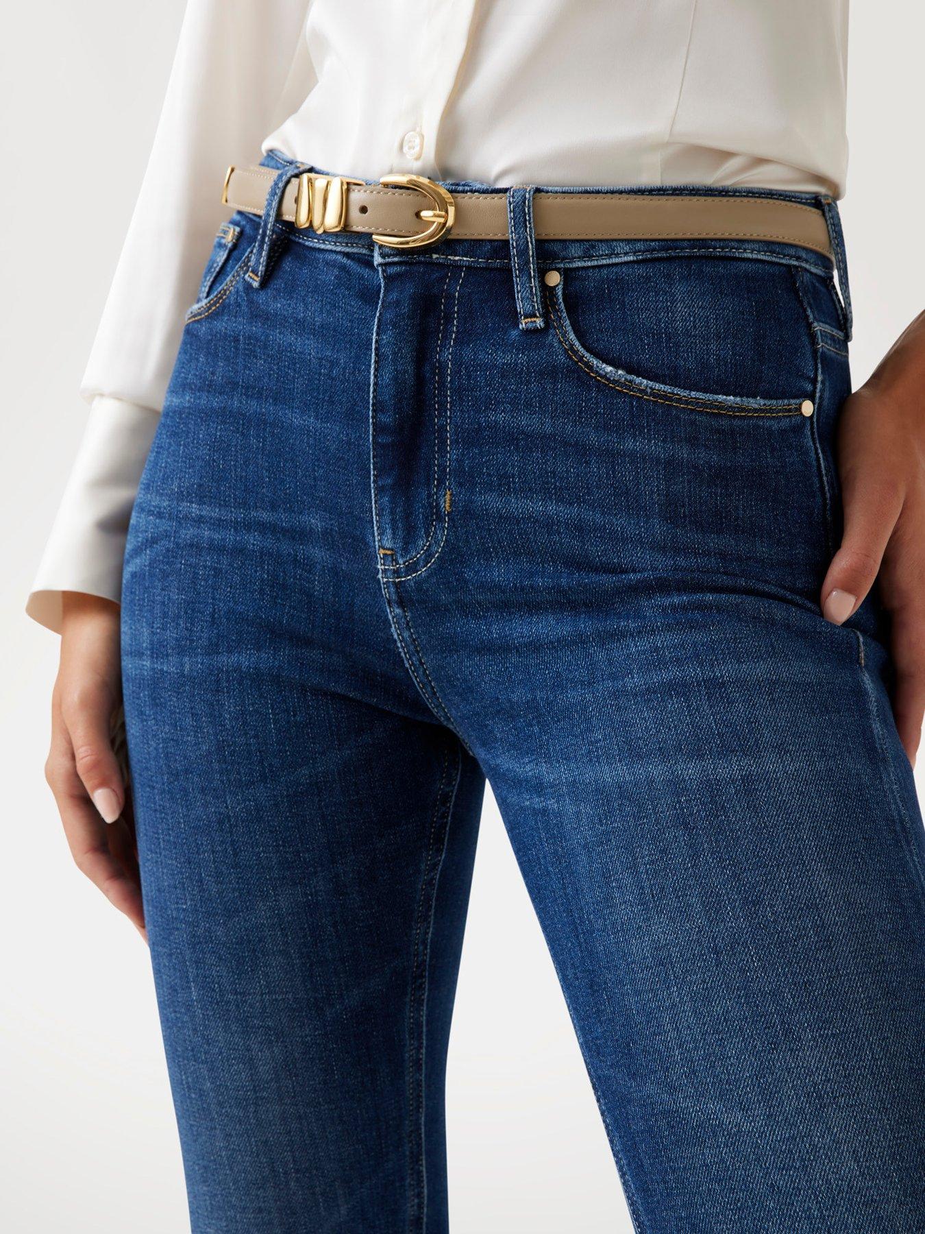 Image 4 of 5 of Guess Sexy Flare Jeans - Blue