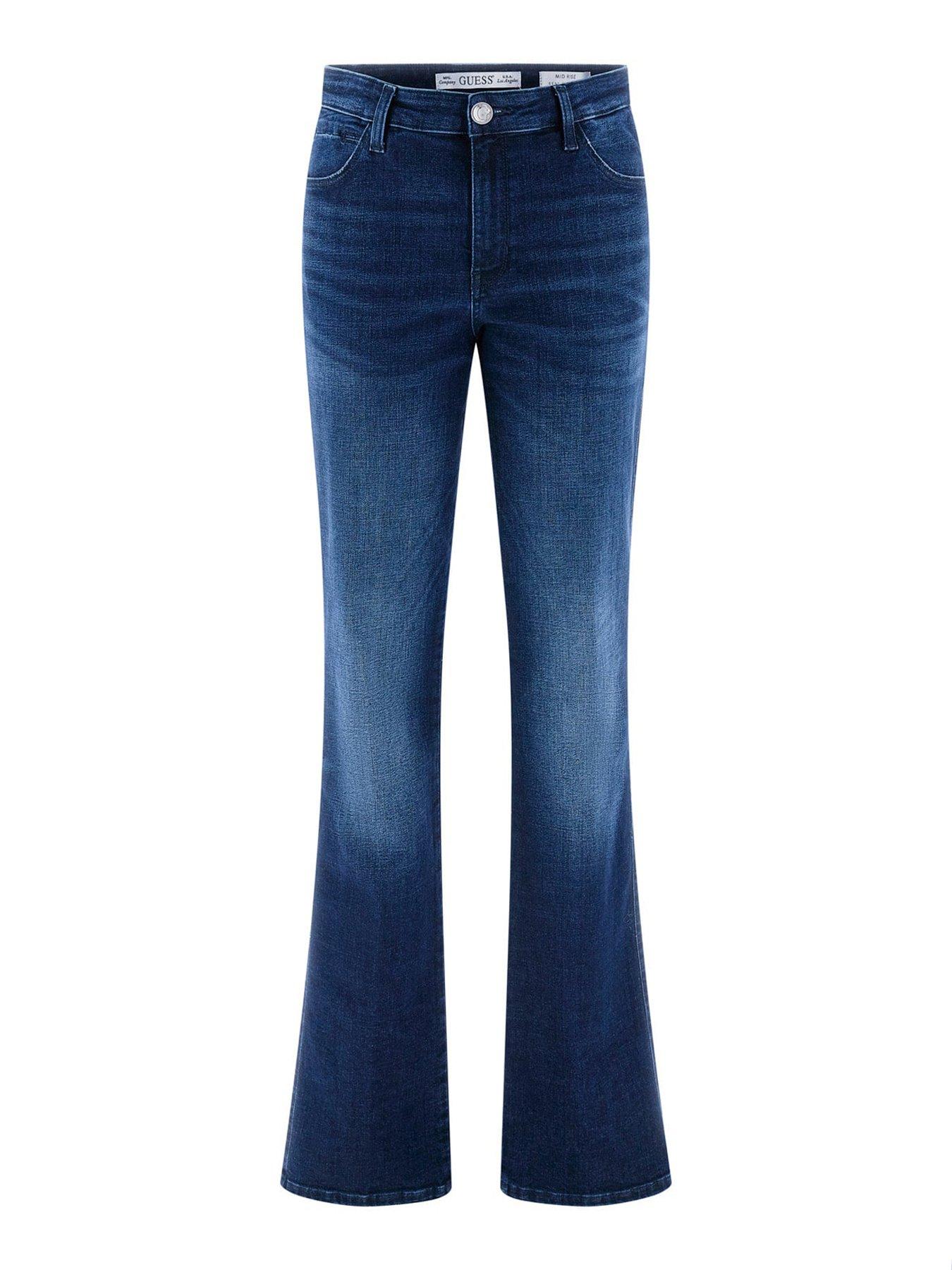 Image 5 of 5 of Guess Sexy Flare Jeans - Blue